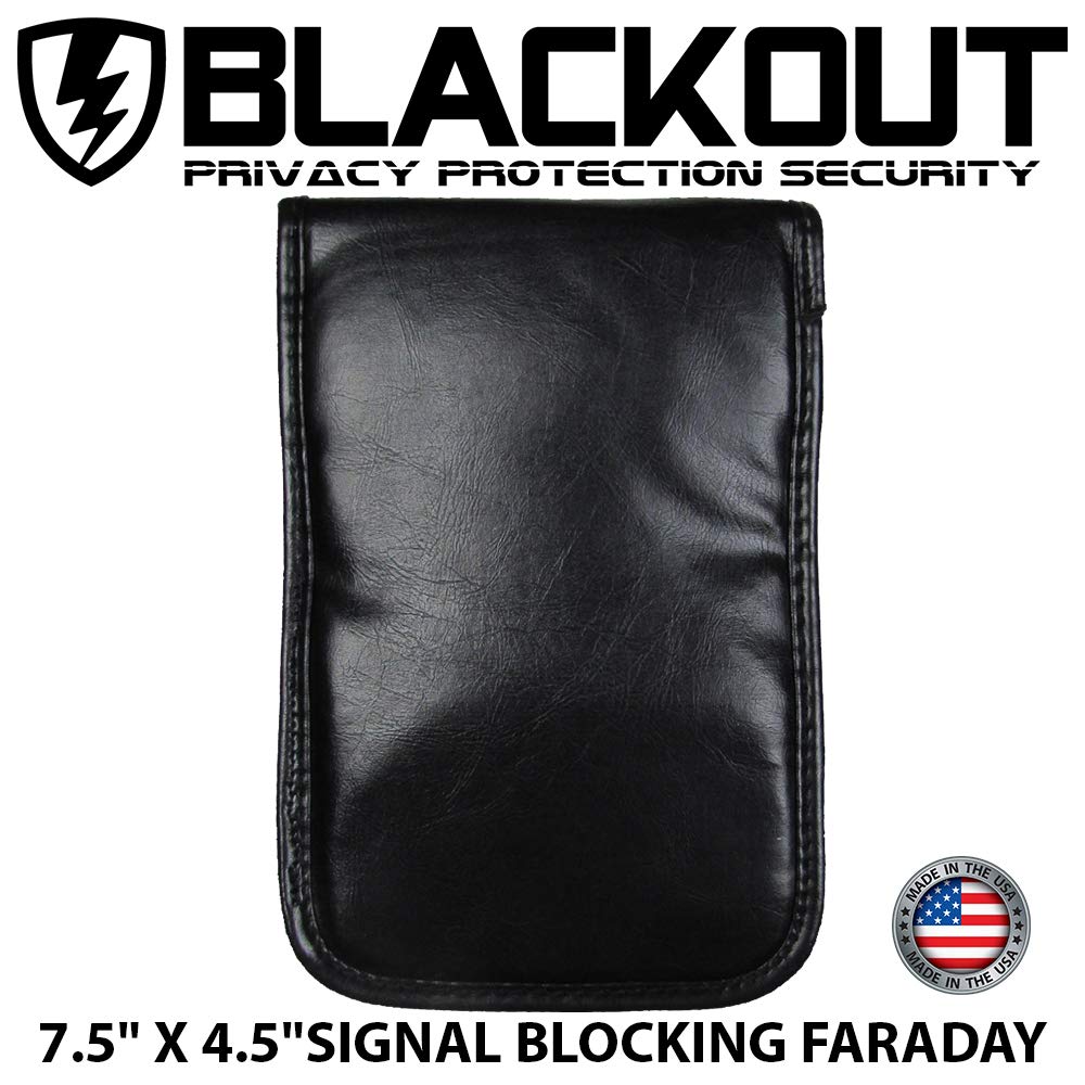 RFID Blocking Faraday Bag for Passport, Credit Cards & Phones - 7.5