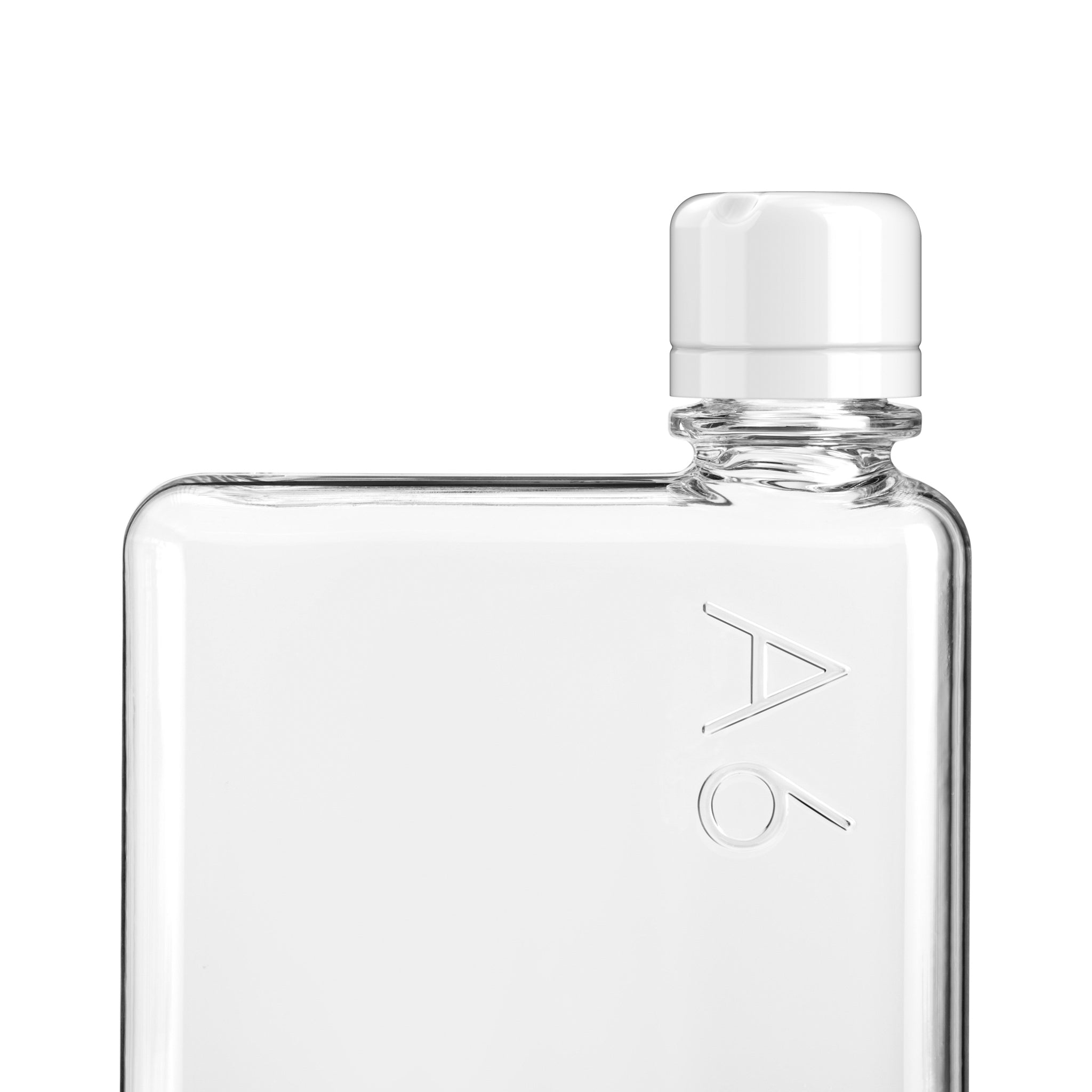 Original memobottle Gloss White Lid - Reusable, Leak-Proof Water Bottle for Office, Gym & Travel - Eco-Friendly BPA-Free Design