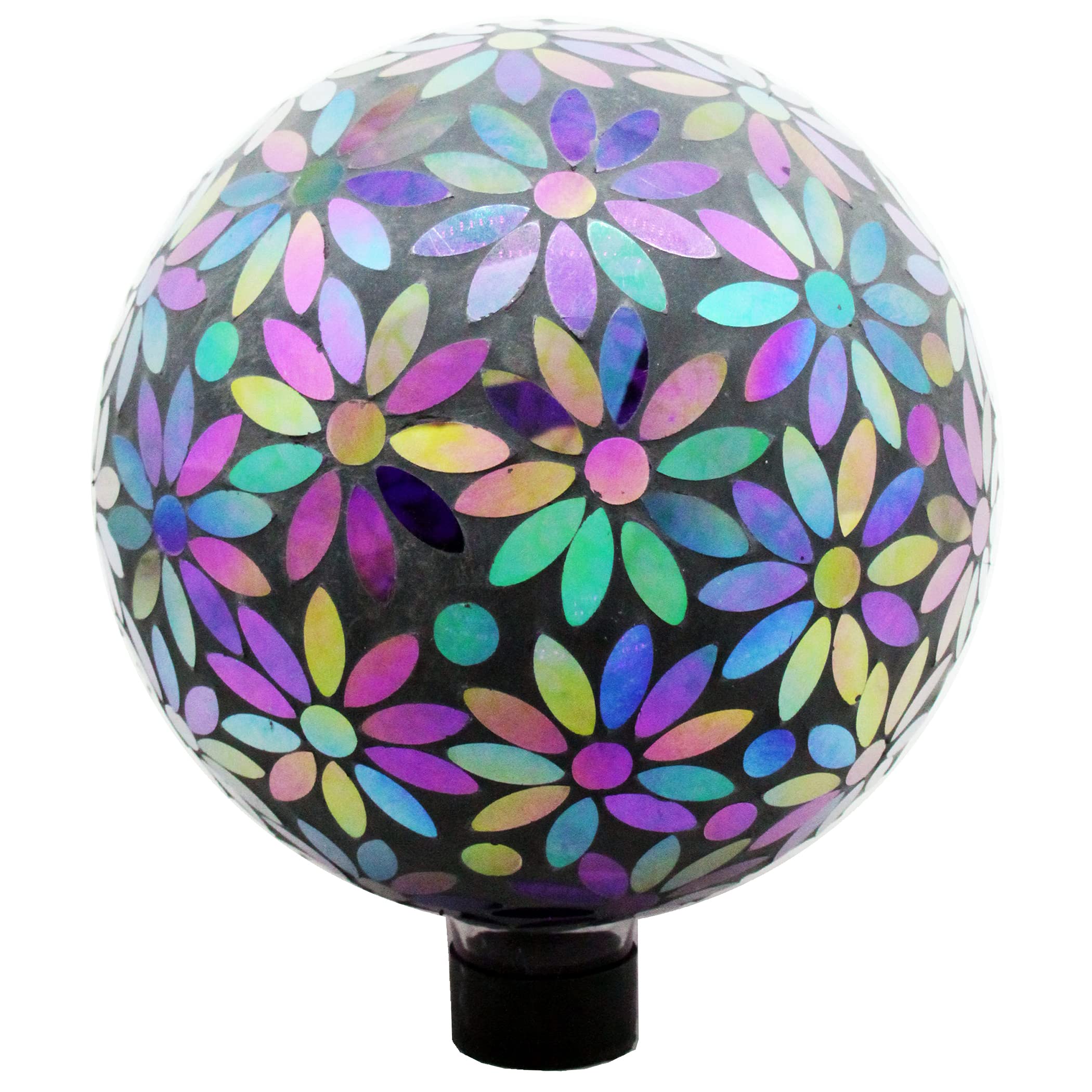 10-Inch Violet Glass Globe Decorative Vase - Elegant Home Decor for Living Room, Dining Table & Wedding Centerpieces