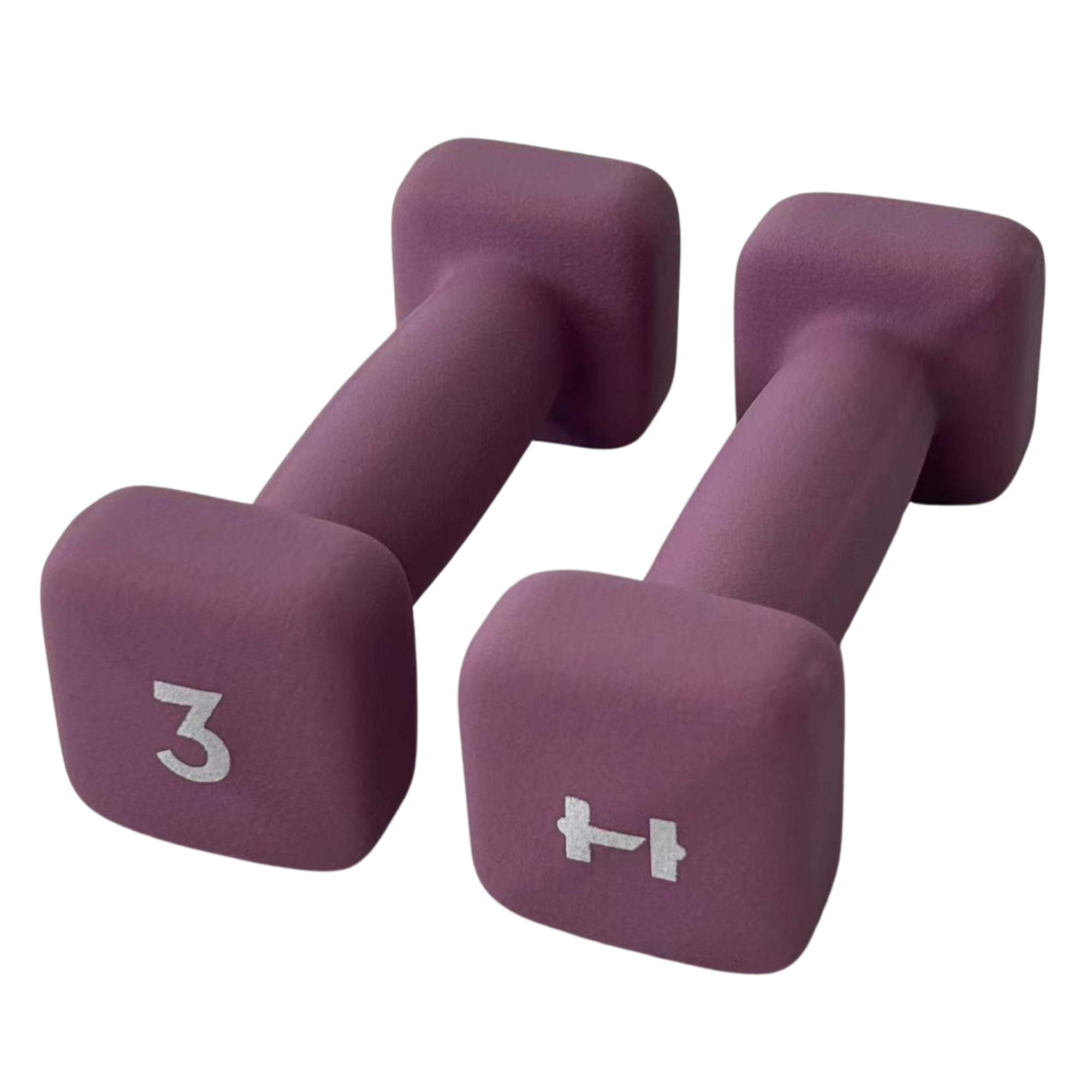 HulkFit Neoprene Coated Anti-Roll Square Dumbbells - Non-Slip Grip for Home Gym, Strength Training & CrossFit Workouts