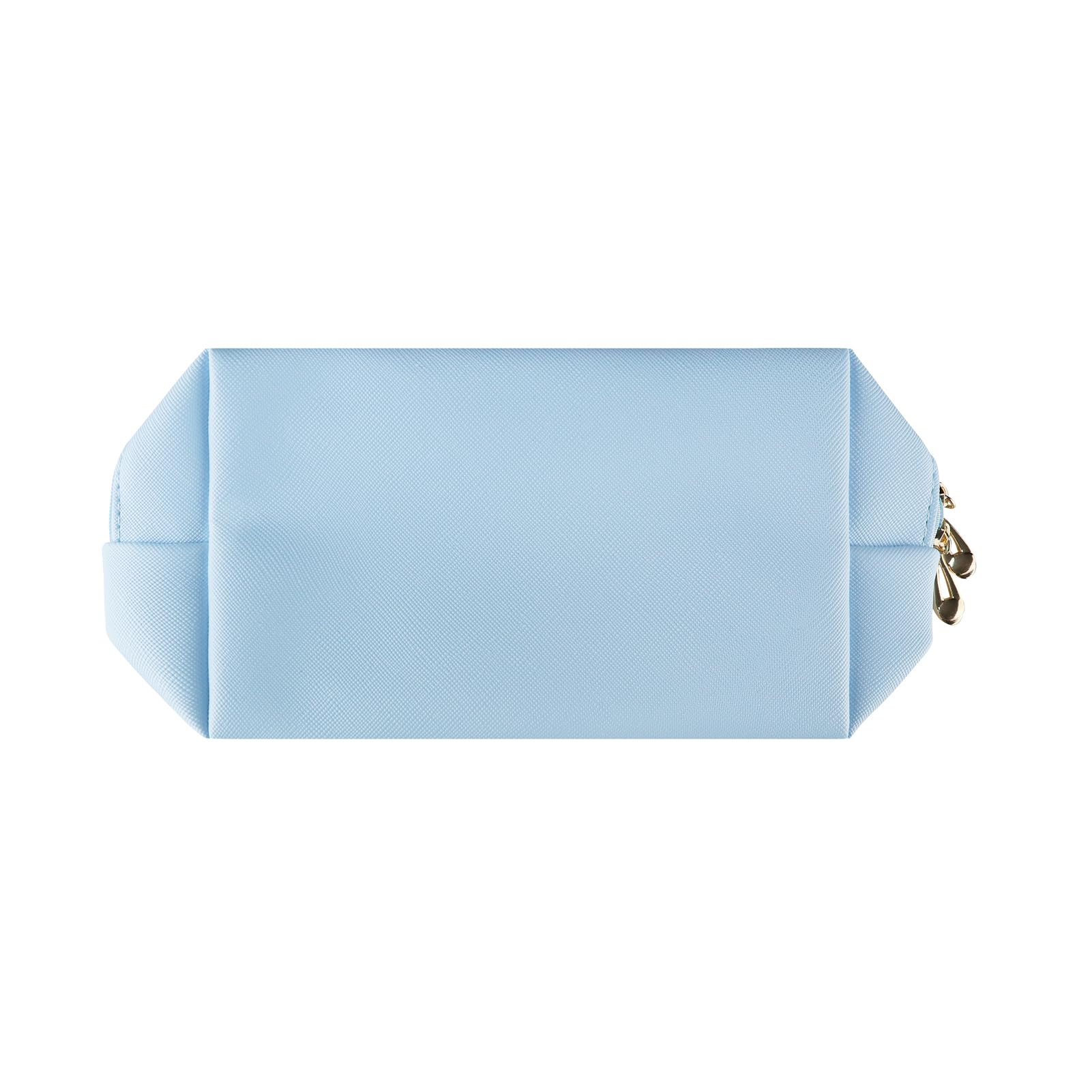 Waterproof Small Makeup Bag for Women - Portable Travel Cosmetic Pouch & Toiletry Organizer (Bright Blue) - Perfect for Daily Use, Gym, Vacation & On-the-Go Essentials