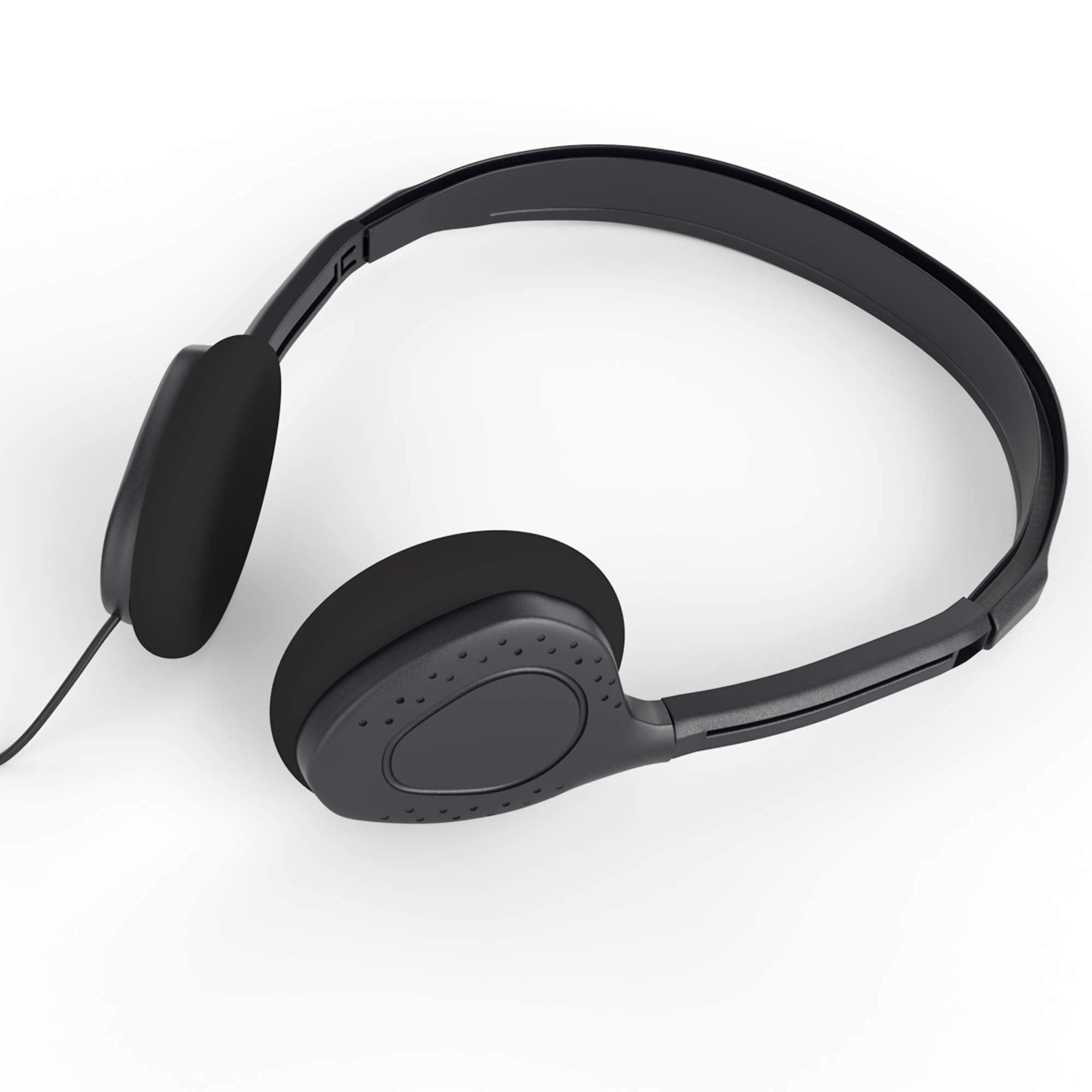 Bulk On-Ear Headphones 50 Pack - 3.5mm Stereo Headphones with Comfortable Ear Cushions - Ideal for Schools, Libraries, Call Centers & Music Classes (Black)