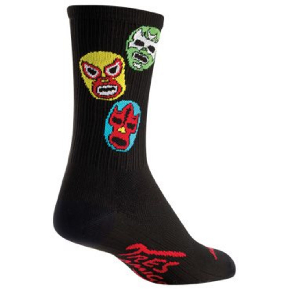 SOCK GUY 3 Amigos SGX Crew Socks - Fun Colorful Novelty Socks for Men & Women - Perfect for Casual Wear, Gifts, and Sports Activities
