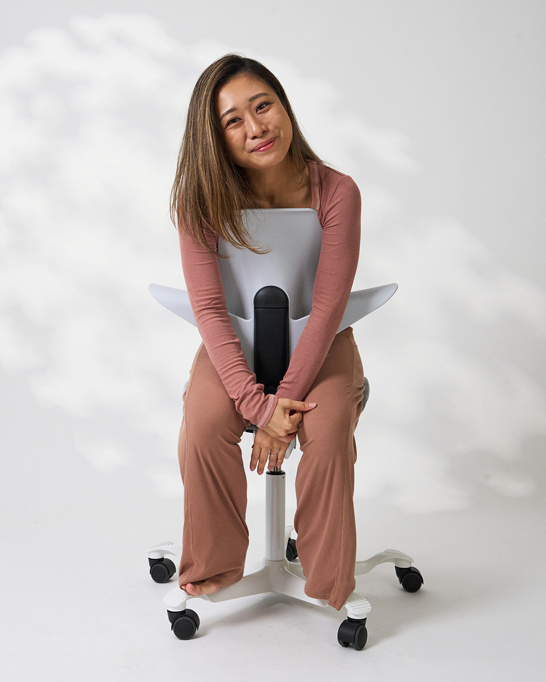 HÅG Capisco Puls 8020 Ergonomic Office Chair - Light Grey ARDA Fabric by Kvadrat | Modern Design Collection for Home & Workspace Comfort