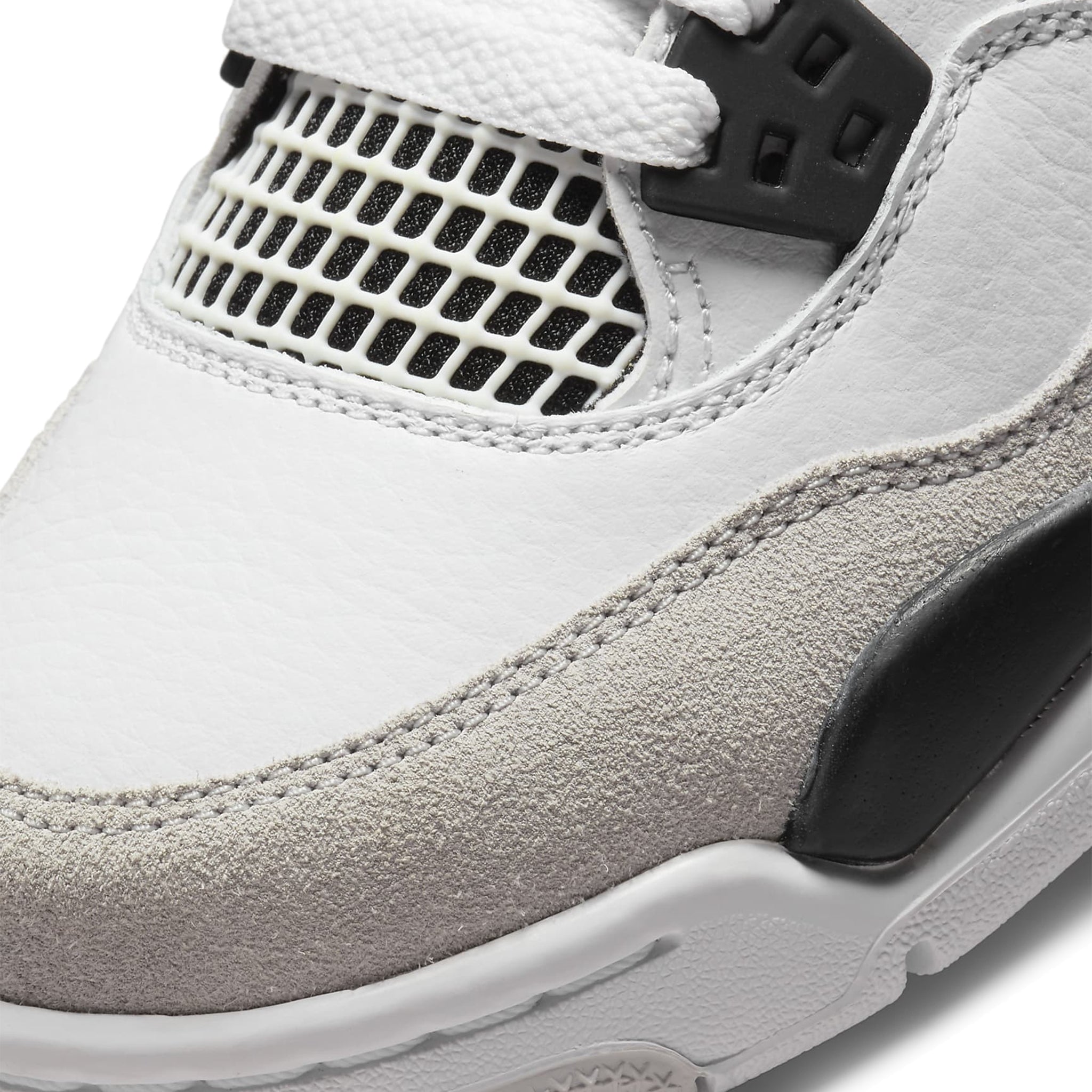 Air Jordan 4 Retro Military Black Sneakers for Girls (GS) - Stylish Basketball Shoes for School, Sports & Casual Wear