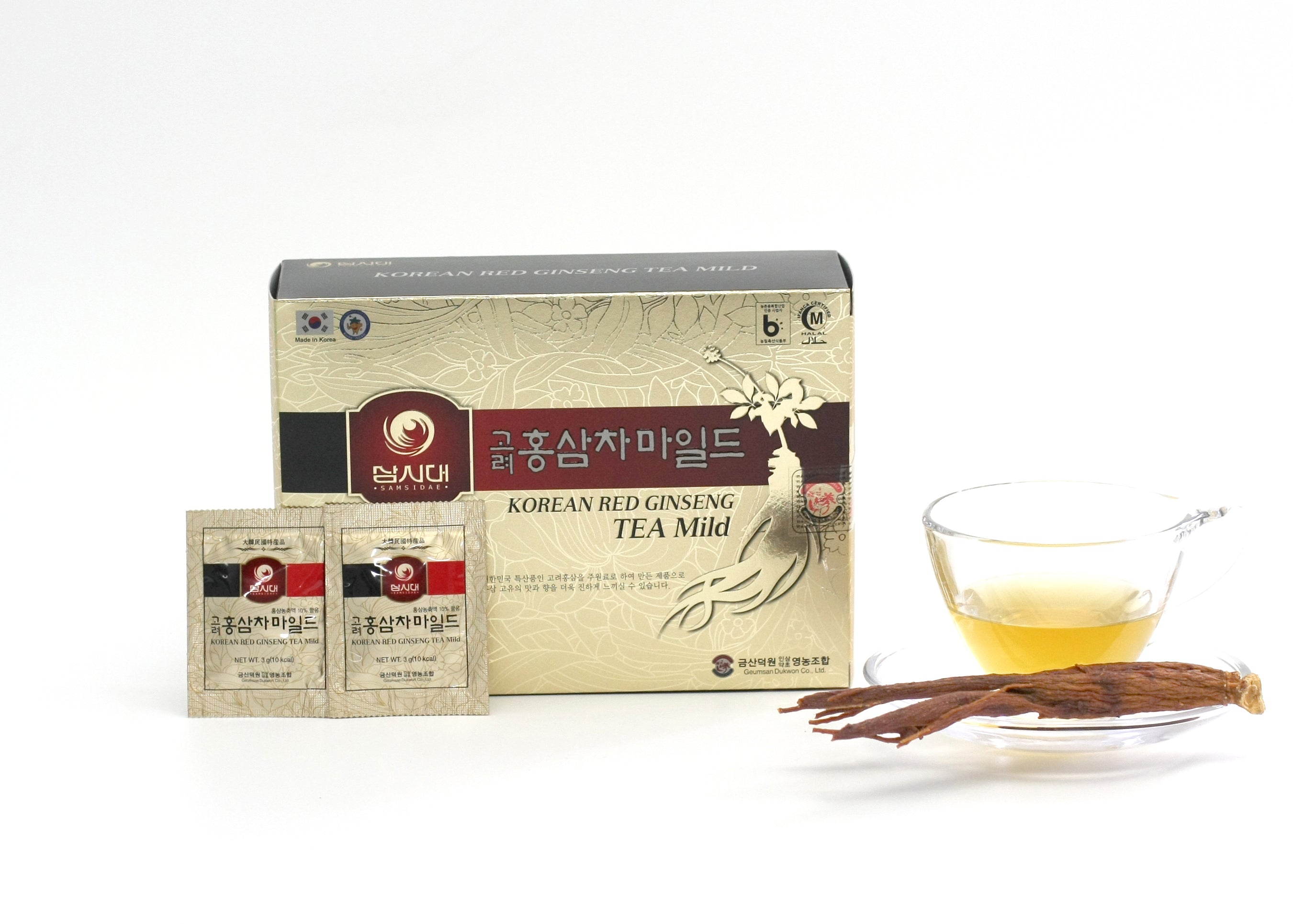 Premium Korean Red Ginseng Tea - 100% Natural & Mild Flavor for Energy Boost & Immune Support - Perfect for Daily Wellness & Relaxation