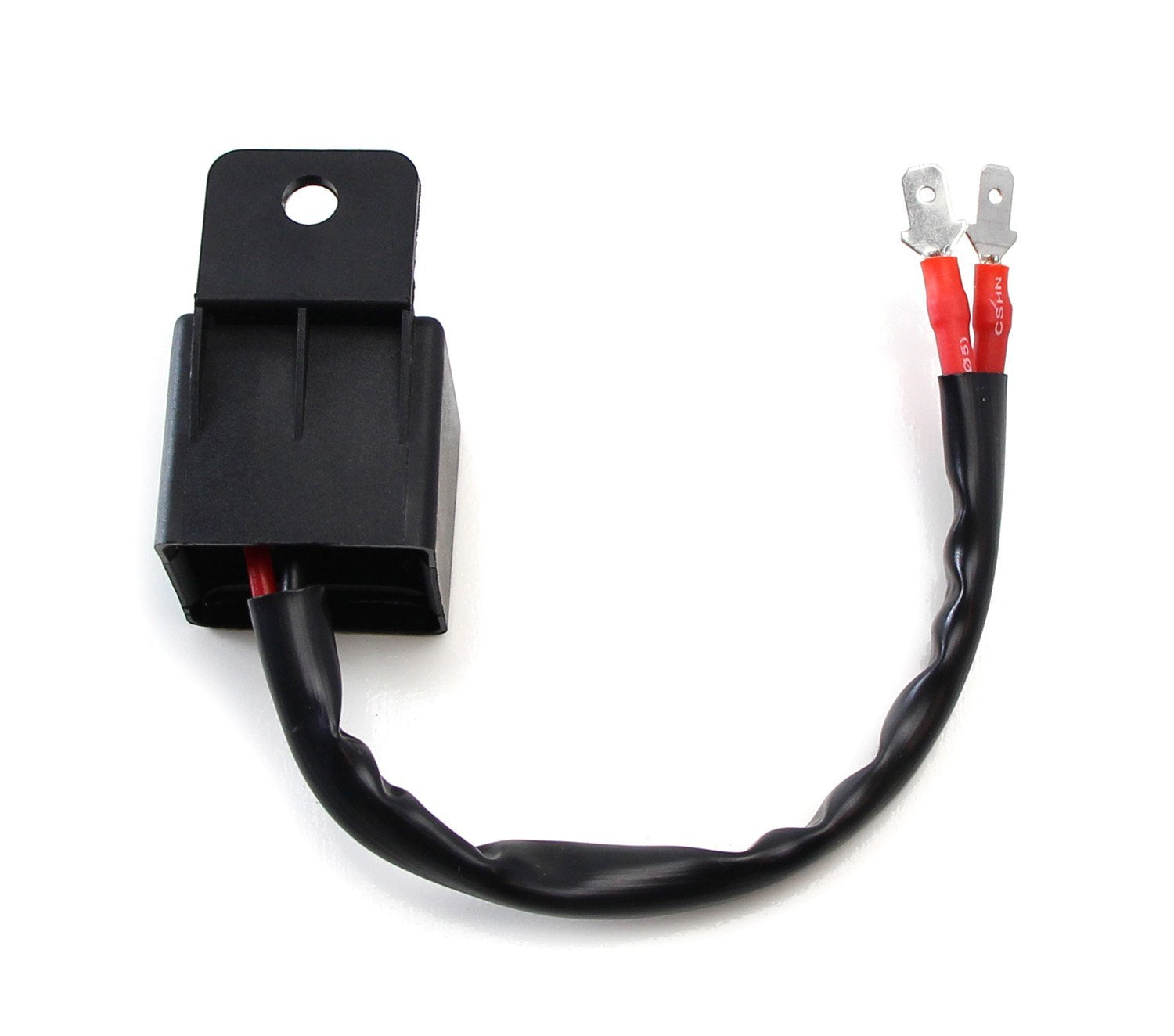 2 Pin LED Flasher Relay for Motorcycles - Fix Hyper Flash & Turn Signal Issues | Compatible with LED & Halogen Bulbs | Ideal for Harley, Honda, Yamaha & More | Easy Installation for Safer Riding