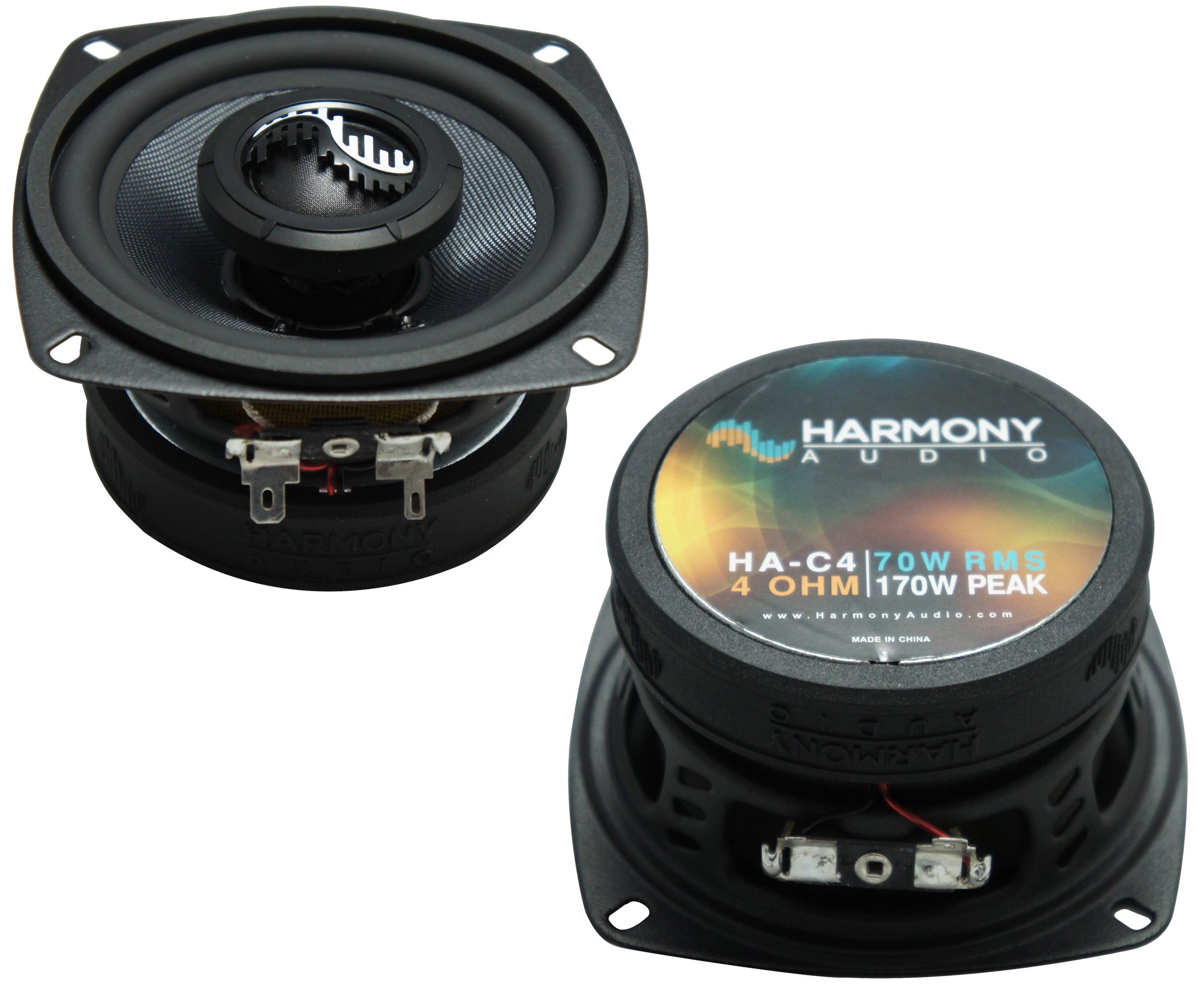 Harmony Audio C4 Speaker Pair - Premium Factory Replacement for 1996-1998 Suzuki Sidekick | Car Audio Upgrade for Enhanced Sound Quality | Perfect for Road Trips and Music Lovers