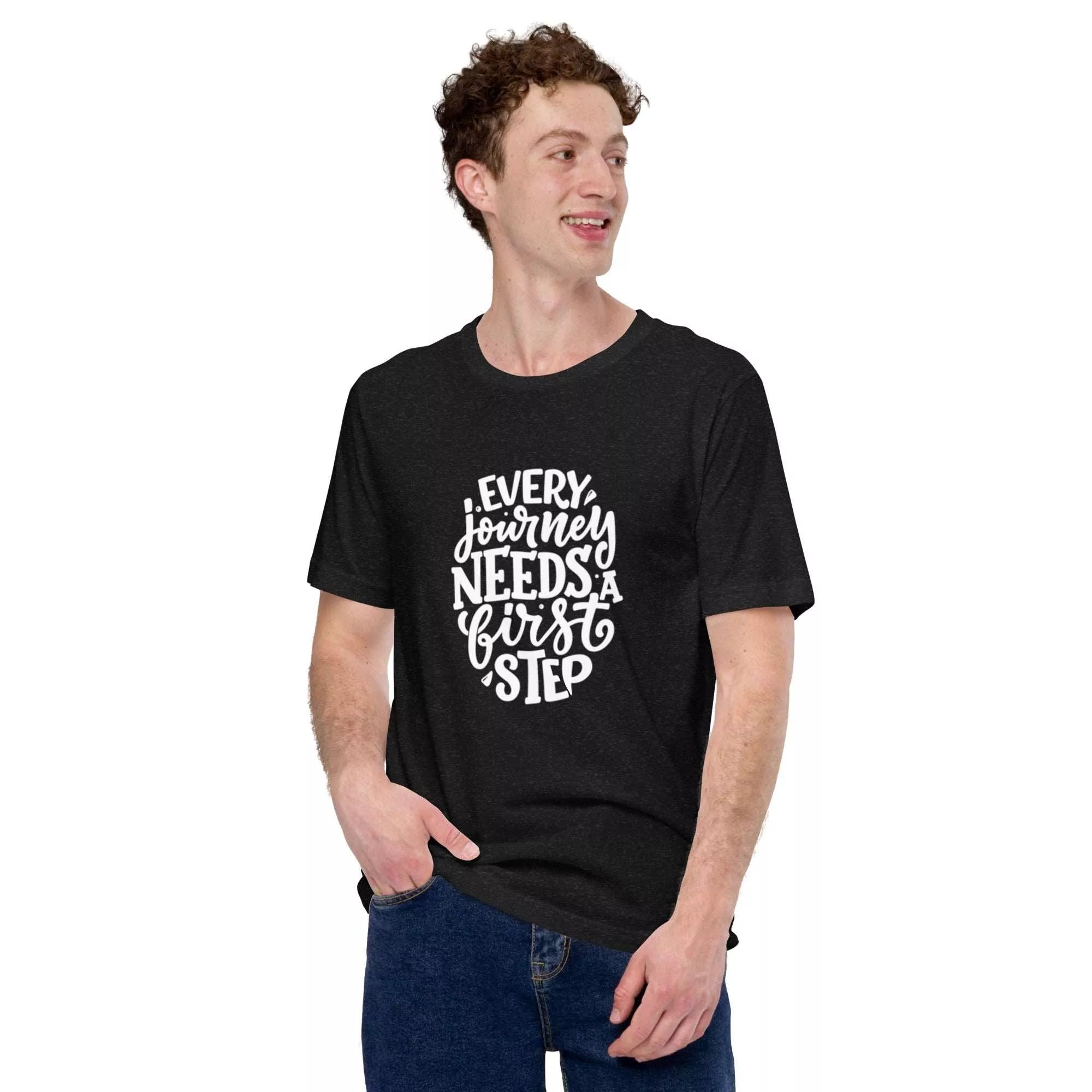 Courageous Sobriety Journey Unisex T-Shirt - Inspirational Recovery Tee for Men & Women - Perfect for AA Meetings, Sober Events & Daily Motivation