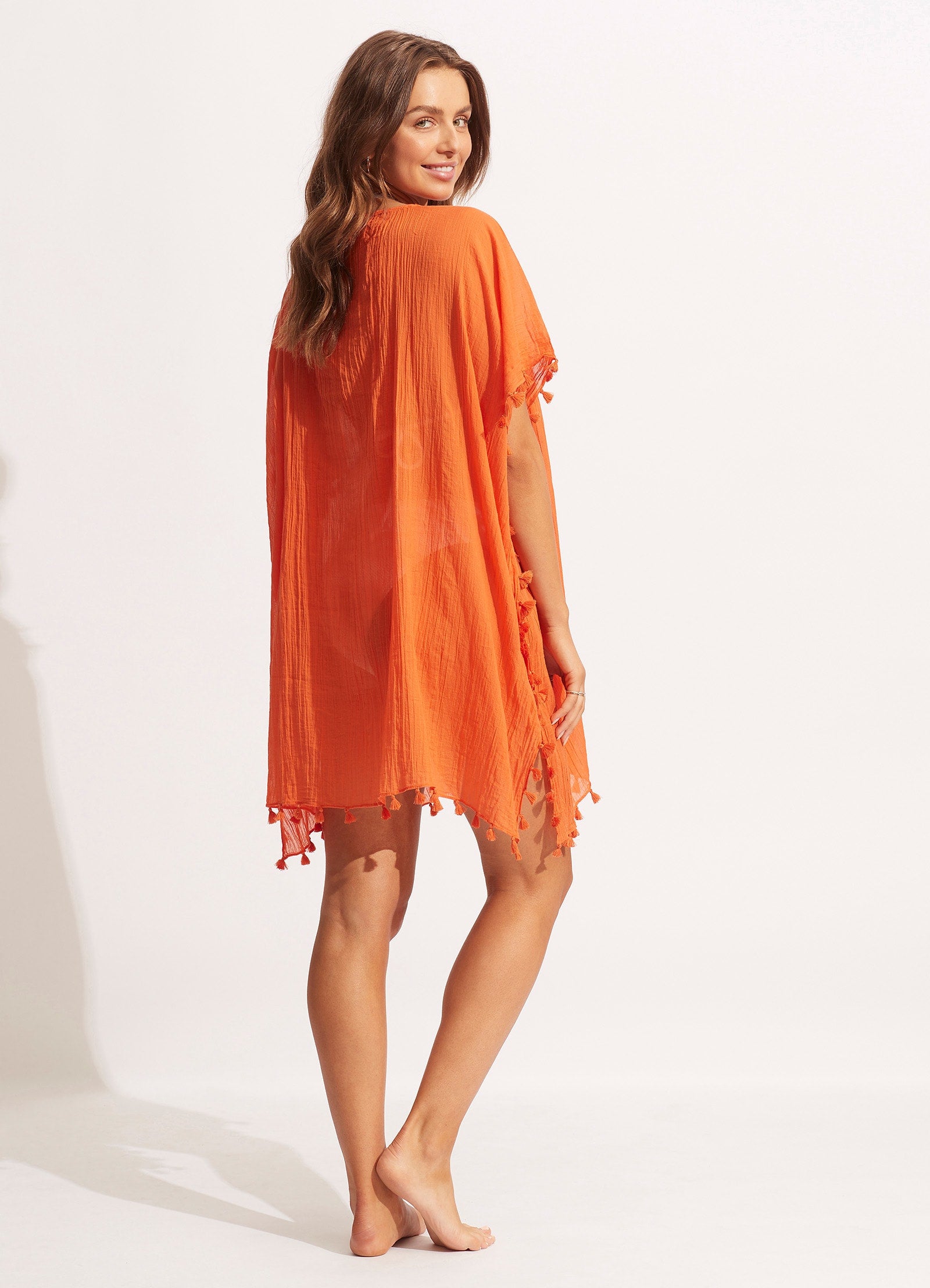 Amnesia Kaftan - Flowy Boho Maxi Dress with Mandarin Collar | Beach Cover Up, Summer Vacation Outfit, Festival Fashion
