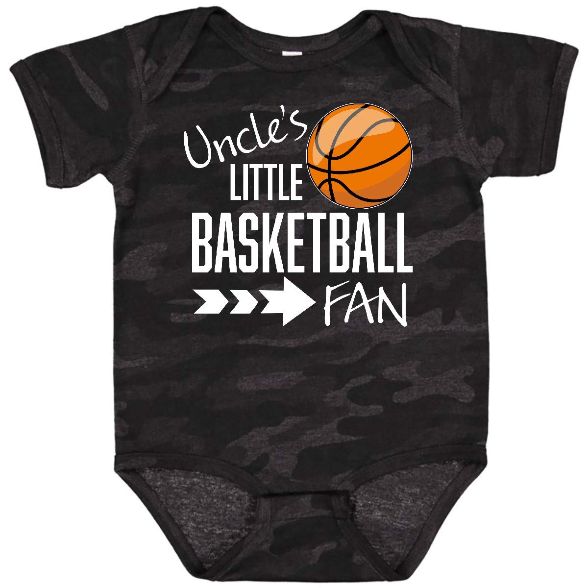 Inktastic Uncle's Little Basketball Fan Baby Bodysuit - Cute Basketball-Themed Onesie for Infants & Toddlers - Perfect for Game Day, Family Photos & Nursery Outfits