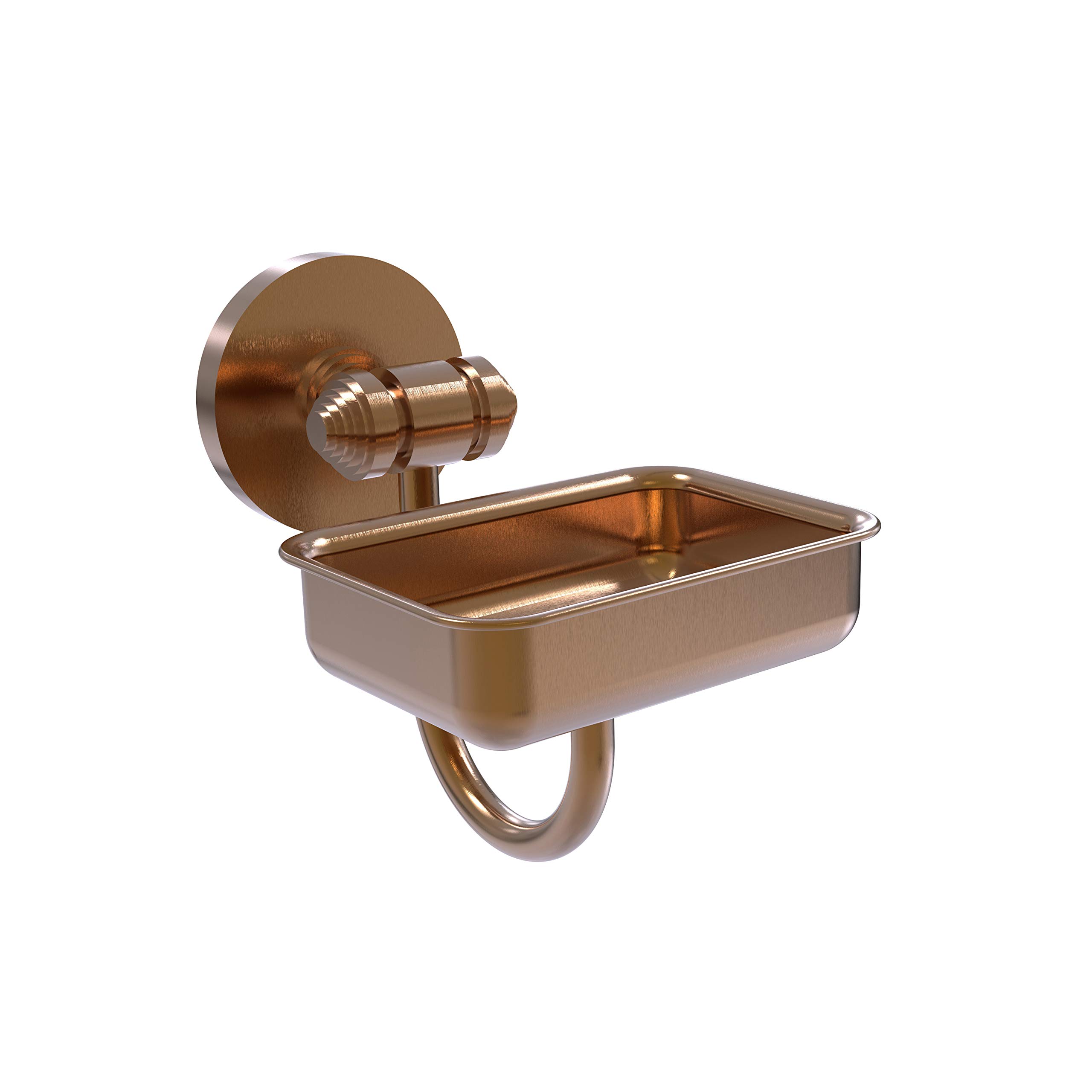 Allied Brass SB-32 Brushed Bronze Wall Mounted Soap Dish - South Beach Collection | Bathroom Organizer for Shower, Sink & Vanity Decor