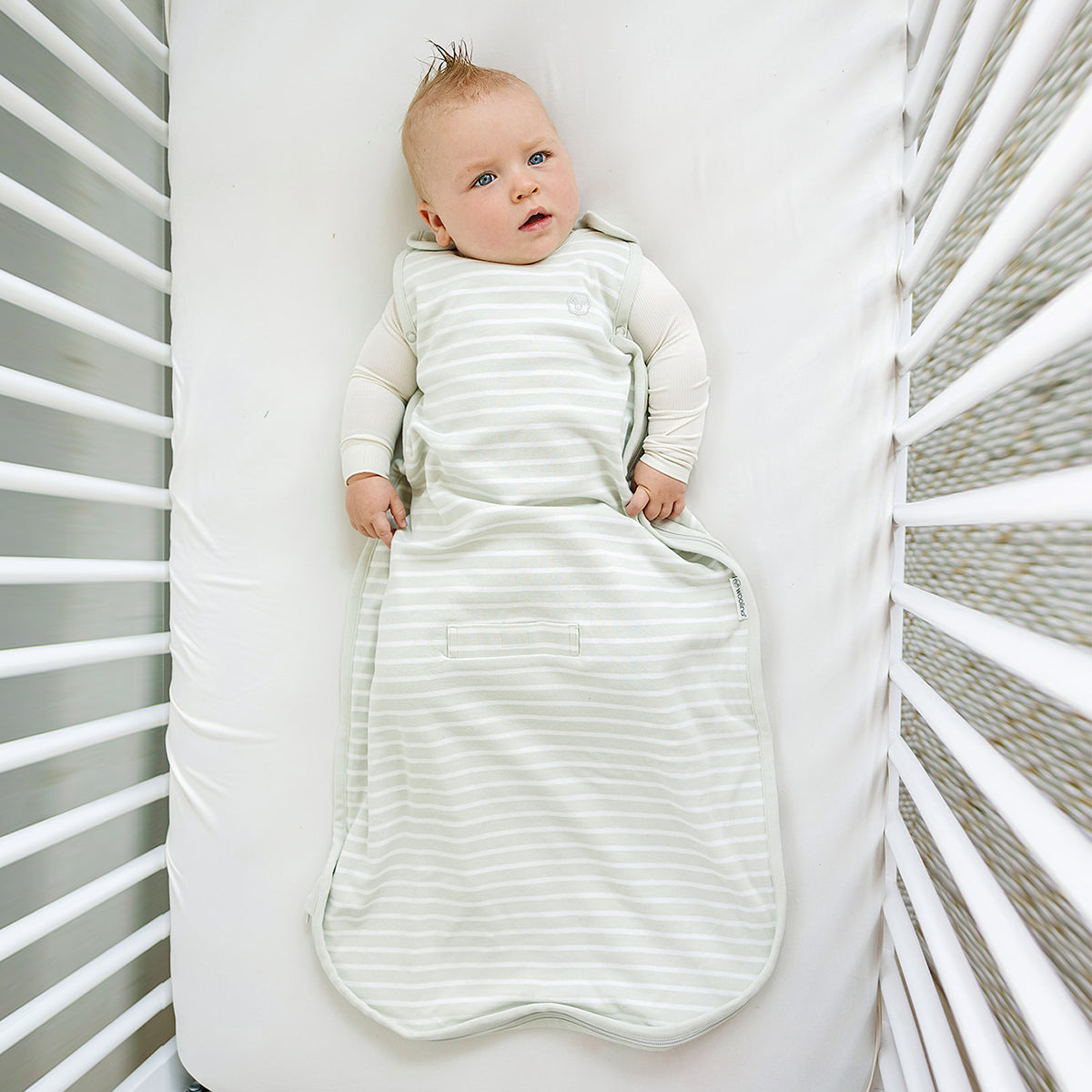 4 Season Ultimate Baby Sleep Bag - Merino Wool & Organic Cotton for Infants 2 Months to 2 Years - Soft & Breathable Birch Gray - Perfect for Nursery, Daycare & Travel