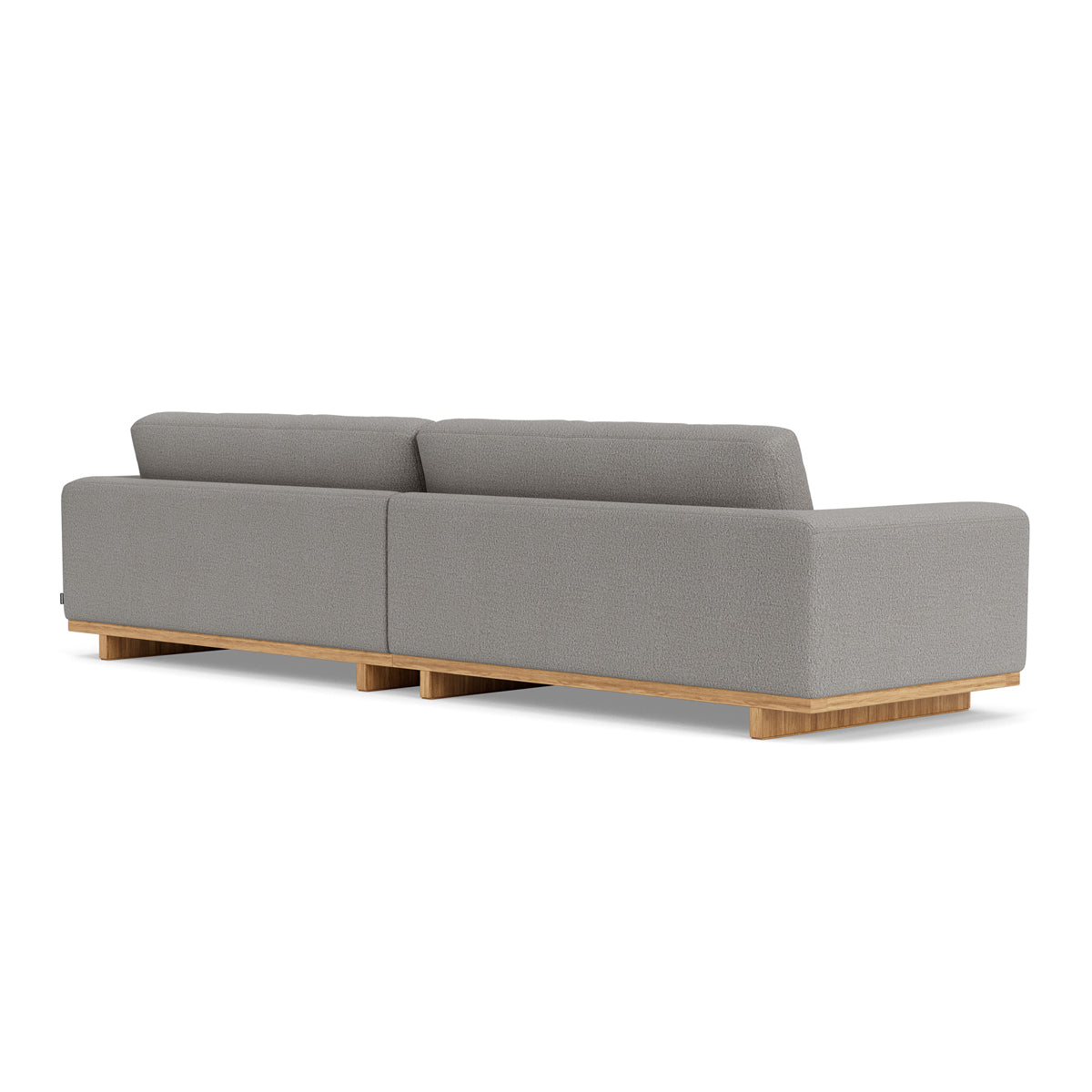 Aya Boucle 4-Seater Sofa - Modern Upholstered Sectional Couch for Living Room, Lounge & Office - Soft Fabric Comfortable Seating for Home Decor
