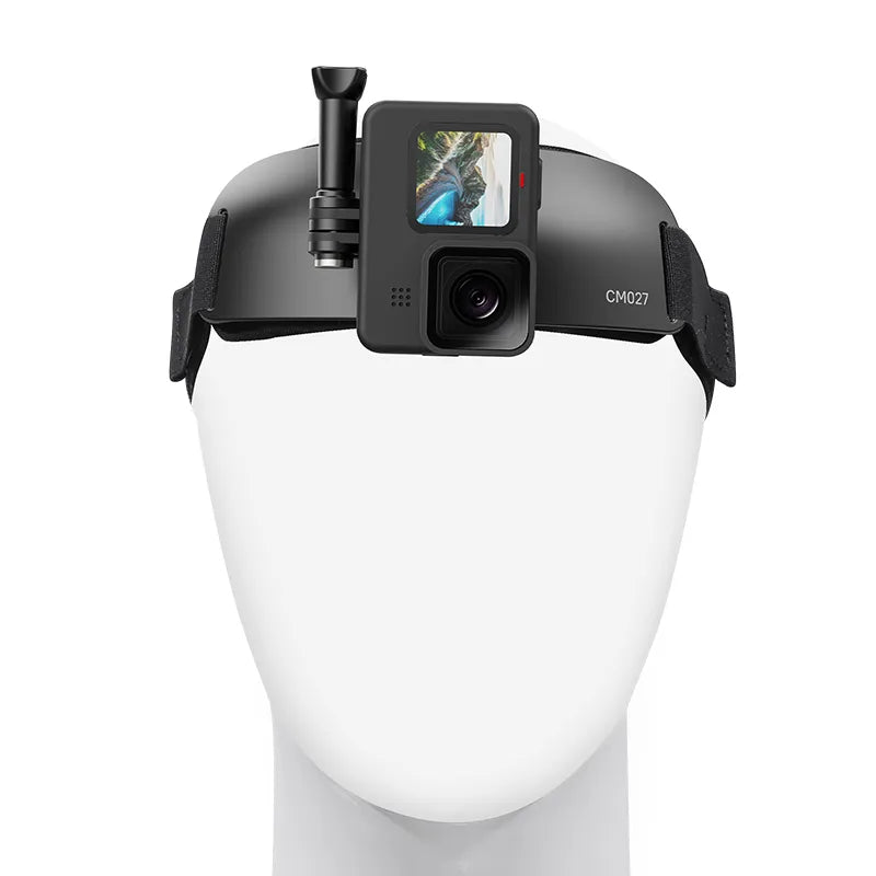 Ulanzi CM027 Go Quick II Head Strap Mount for GoPro, Action Camera & Smartphone - Adjustable & Secure Hands-Free Recording for Vlogging, Cycling, Hiking & Outdoor Adventures