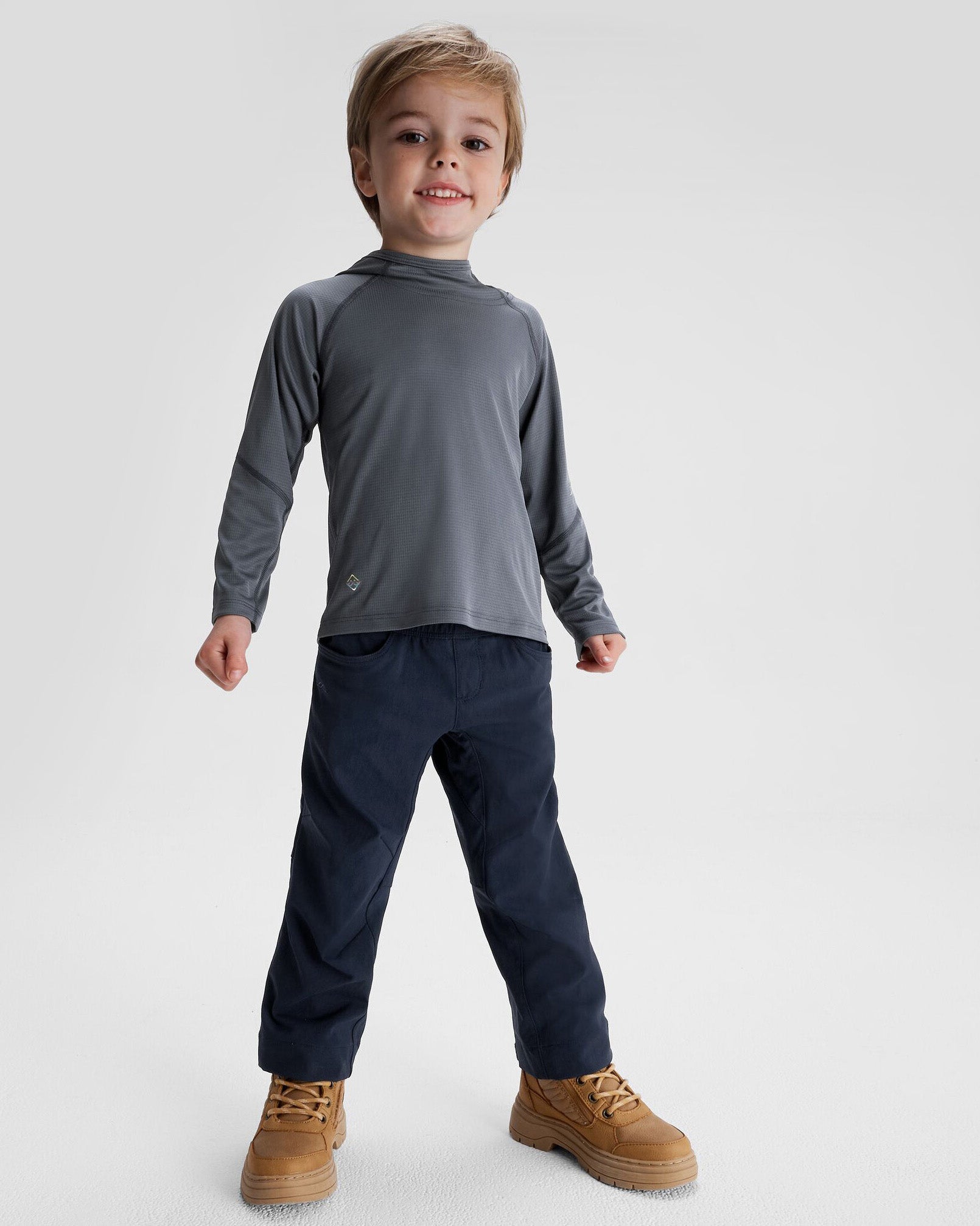 Kids' SUN Stopper LT Hoodie - Mid Navy | UPF 50+ Sun Protection for Outdoor Play, Hiking & Beach Activities