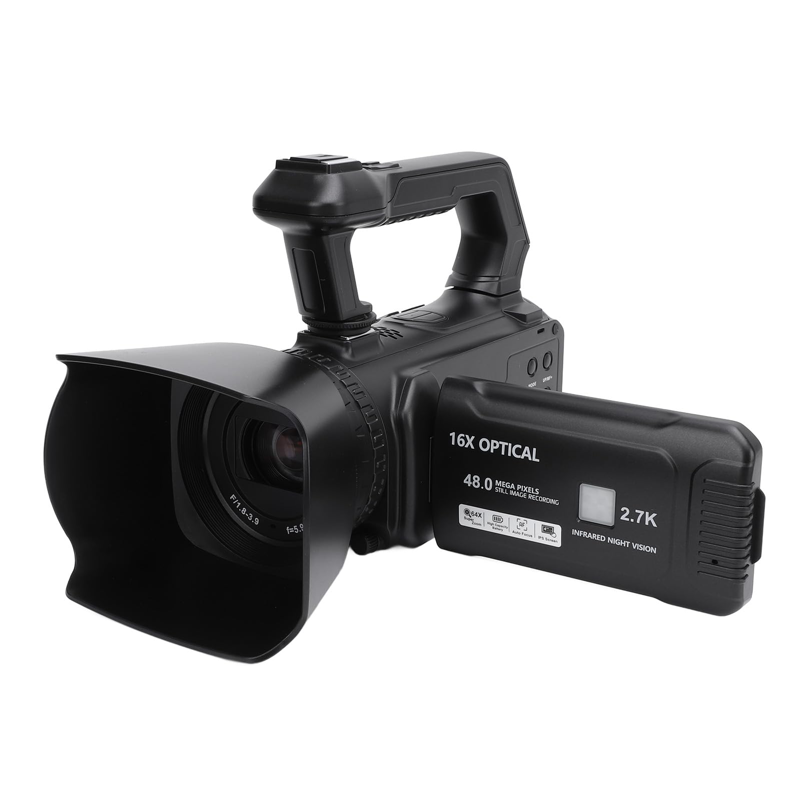 2.7K HD Video Camera Camcorder with 16X Digital Zoom & 4