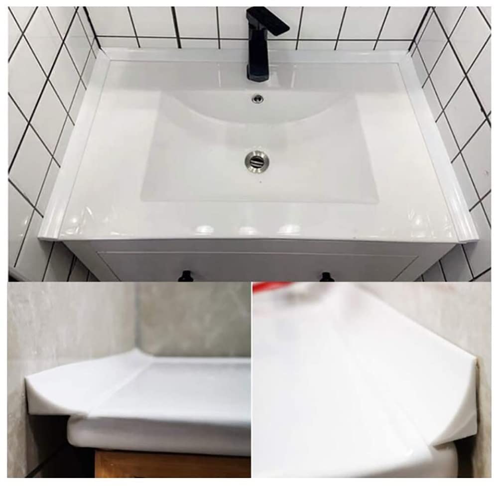 39 Inch Shower Screen Seal - Waterproof Silicone Shower Dam & Bathtub Splash Guard - Non-Slip Bathroom Threshold Barrier for Shower, Tub & Kitchen (Perfect for Wet Rooms & Sliding Door Protection)