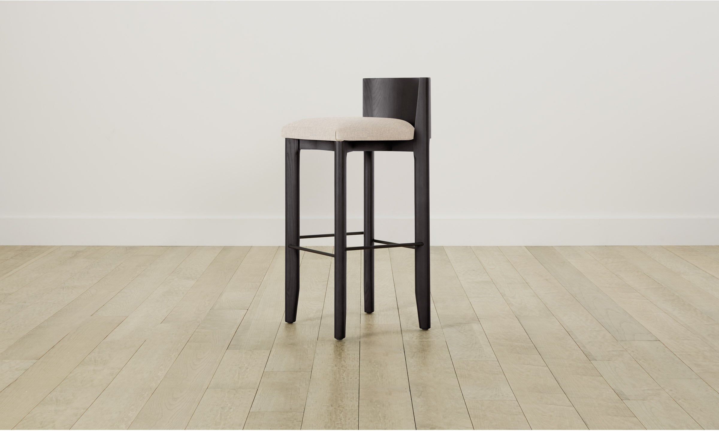 Premium Delancey Bar & Counter Stool with Heritage Belgian Linen Upholstery - Modern Kitchen Island & Home Bar Seating for Dining & Entertaining