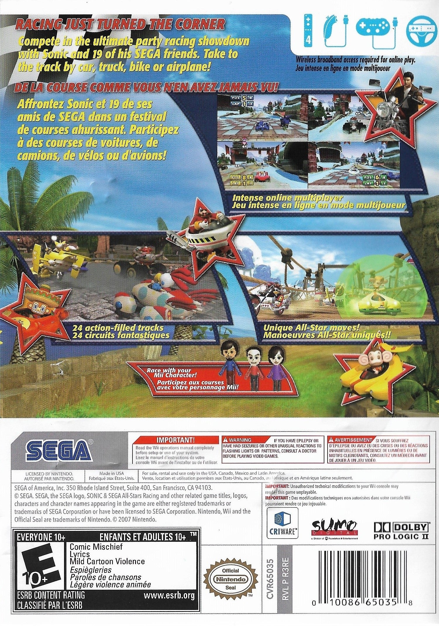 Sonic & Sega All-Stars Racing Game - Nintendo Switch, PS4, Xbox One | Multiplayer Kart Racing with Classic Characters - Perfect for Family Game Nights & Competitive Play
