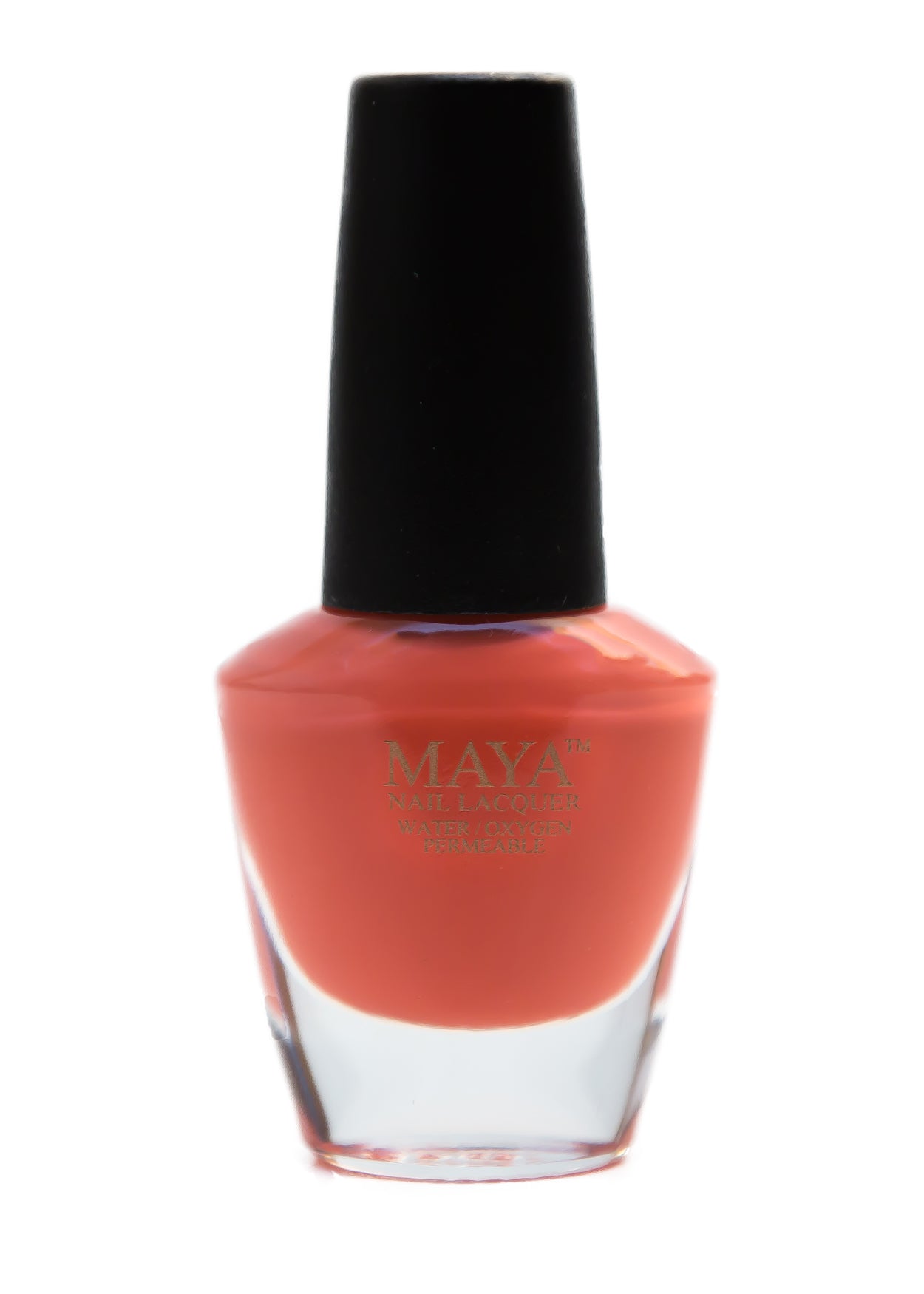 Maya Nail Polish - Orange Zest Nail Lacquer, Long Lasting & Vibrant Color, Vegan & Cruelty Free - Perfect for Summer Nails, Manicures & Pedicures