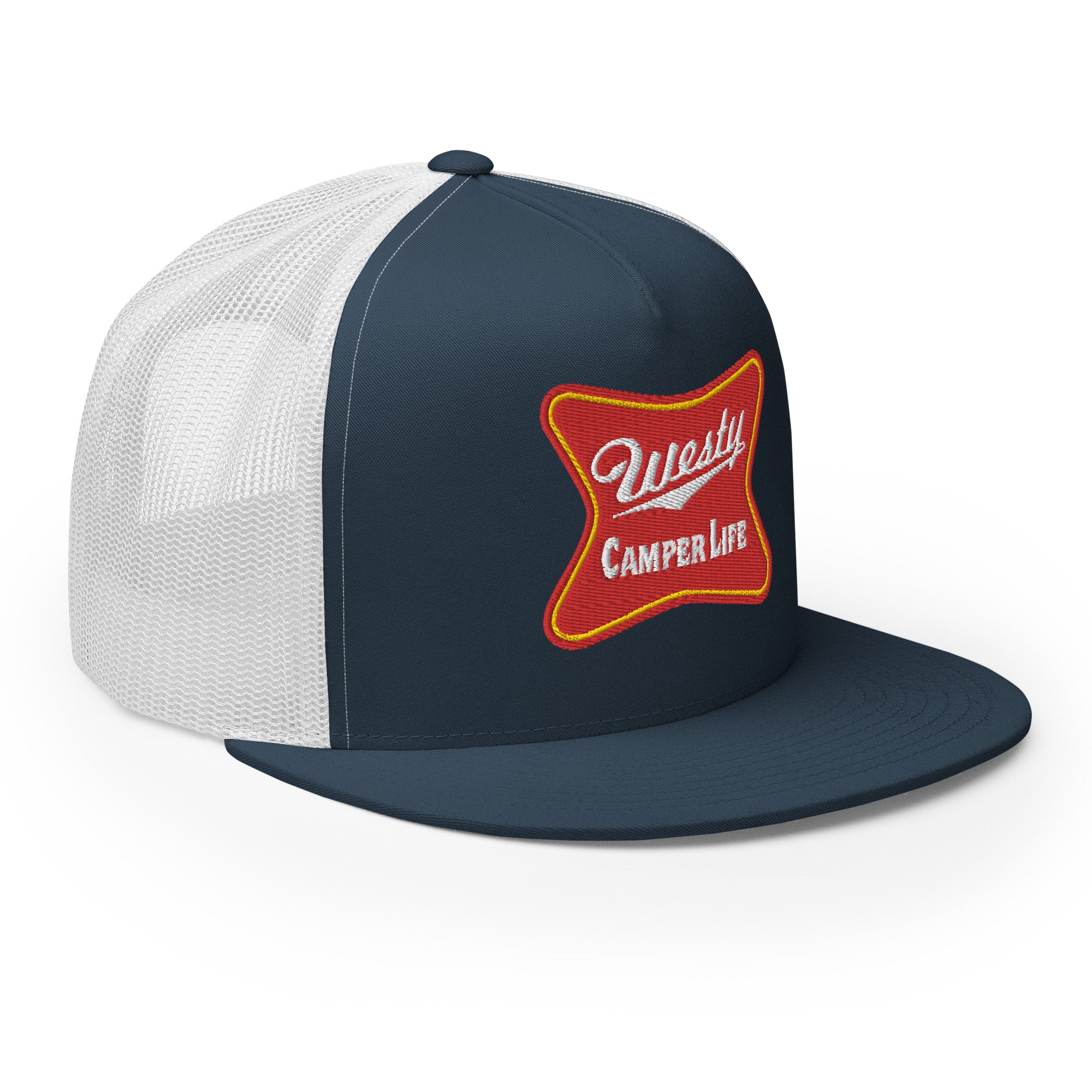 Westy Camper Life Trucker Hat - Vintage Style Adjustable Baseball Cap for Outdoor Adventures, Road Trips & Camping