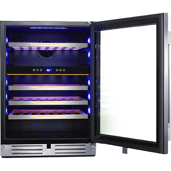 Avanti 24 Inch 47 Bottle Elite Freestanding Built-In Wine Cooler WCSE47R3S - Perfect for Home Bars, Restaurants, and Wine Cellars