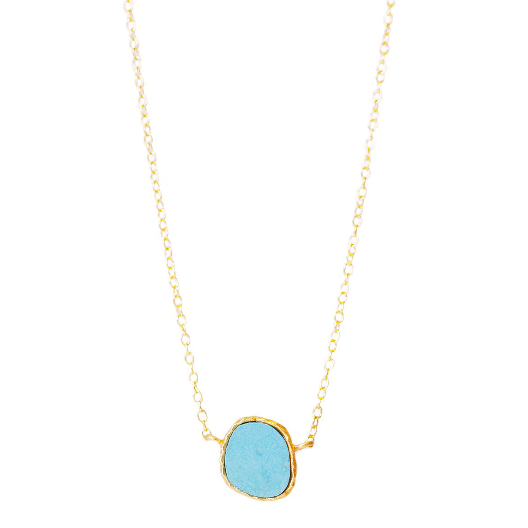 Exquisite Turquoise Pendant Necklace for Women - Elegant Handmade Jewelry Gift for Birthday, Anniversary & Special Occasions | Perfect for Boho, Casual & Formal Outfits