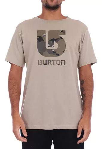 Burton Unisex T-Shirt - Vertical Fill Cemento Design | Comfortable Cotton Tee for Men & Women | Perfect for Casual Wear, Street Style & Everyday Outfits