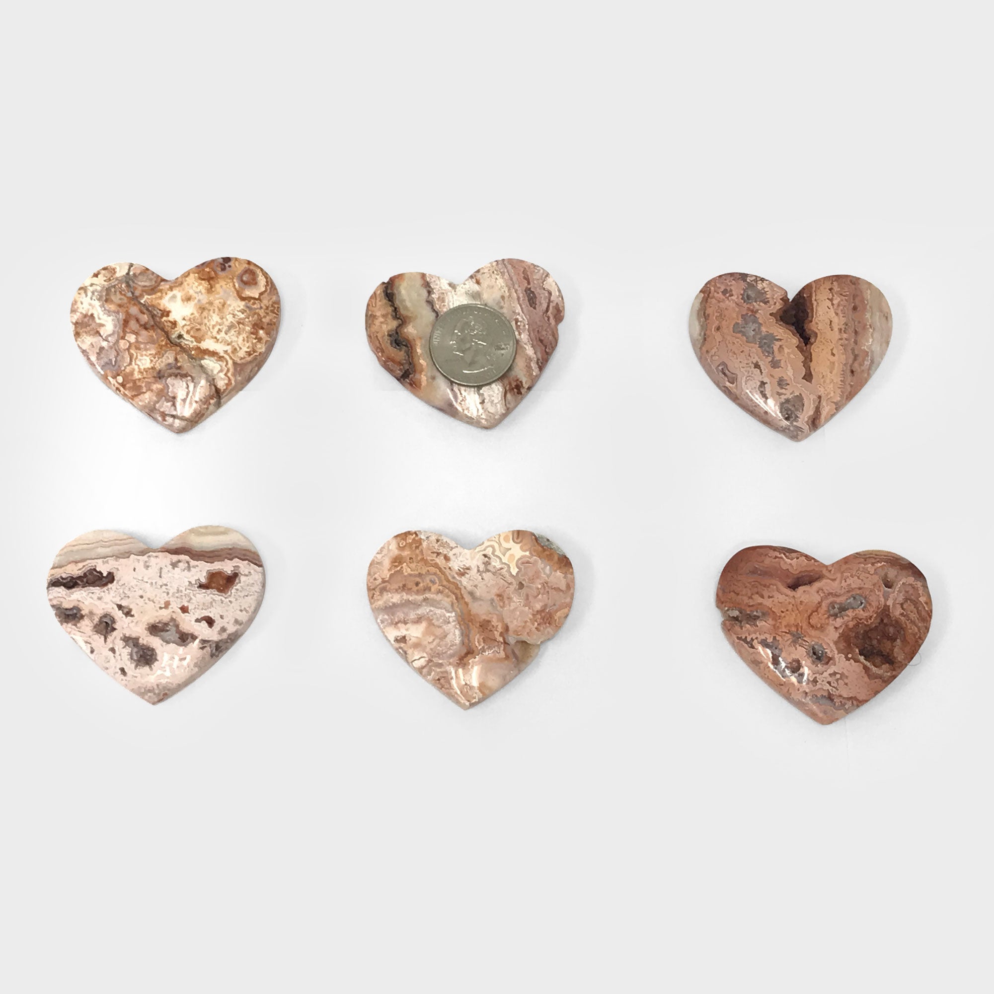 Natural Crazy Lace Agate Heart Crystal Gemstone Pendant - Healing Stone for Love & Positivity - Perfect for Jewelry Making, Meditation & Spiritual Gifts