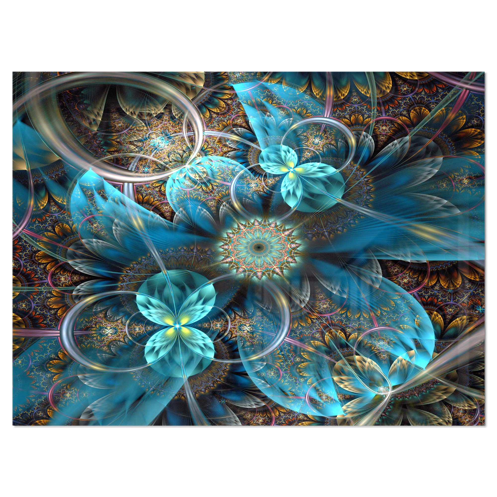 DesignArt Garden Near The House - Landscape Metal Wall Art Decor for Outdoor & Indoor Spaces - Perfect for Patio, Living Room, Bedroom, and Office