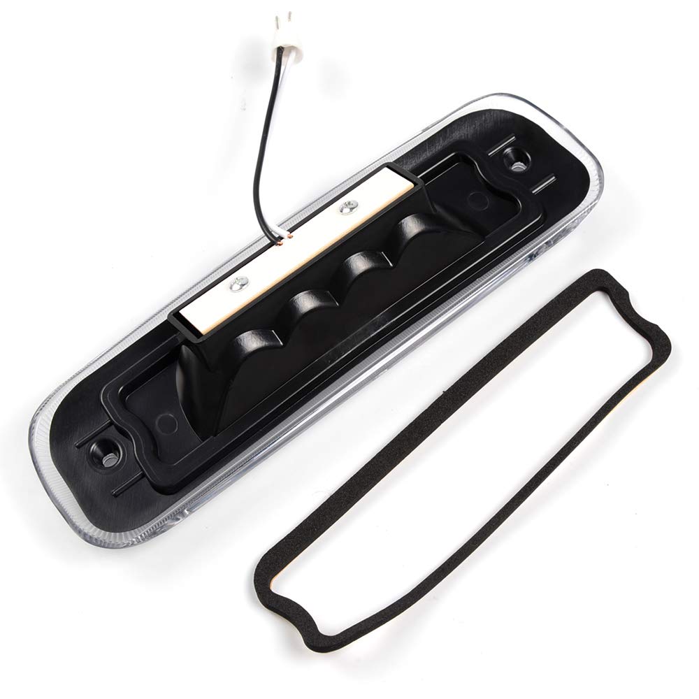 PIT66 LED 3rd Brake Light for 1997-2001 Jeep Cherokee - Clear Lens Black Housing Replacement Tail Cargo Lamp | Waterproof & Durable for Off-Roading, Camping & Night Driving