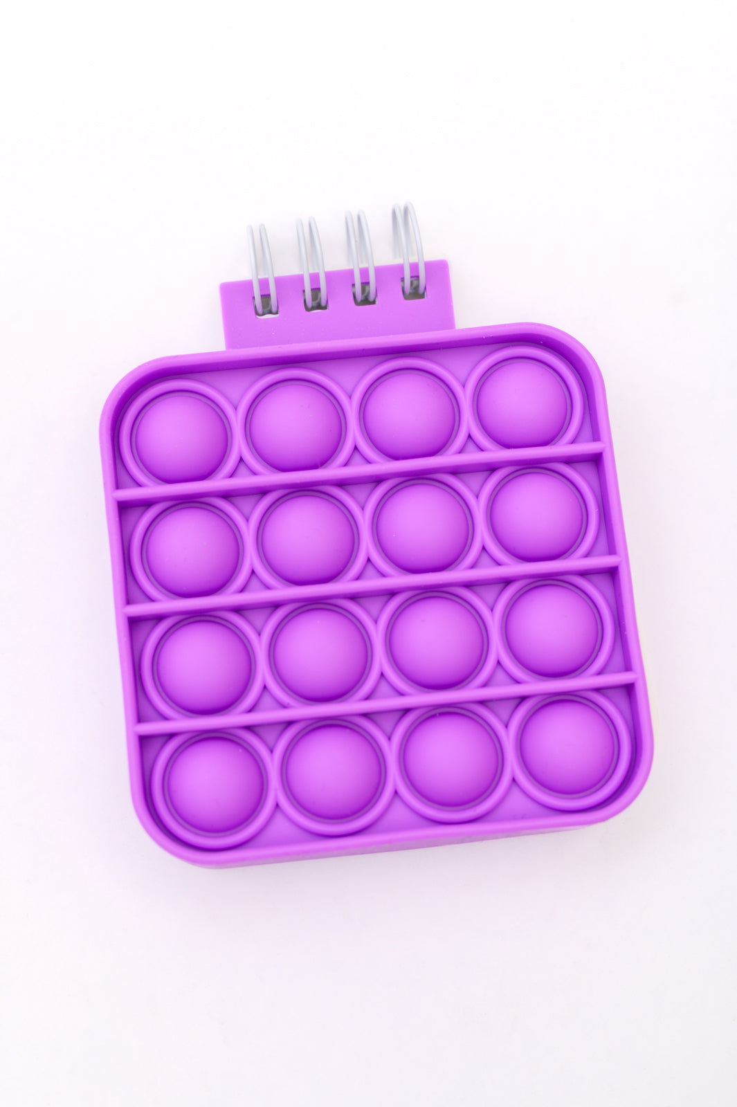 Mini Pop It Notebook in Purple - Fidget Sensory Toy for Stress Relief, Kids & Adults - Perfect for School, Office & Travel