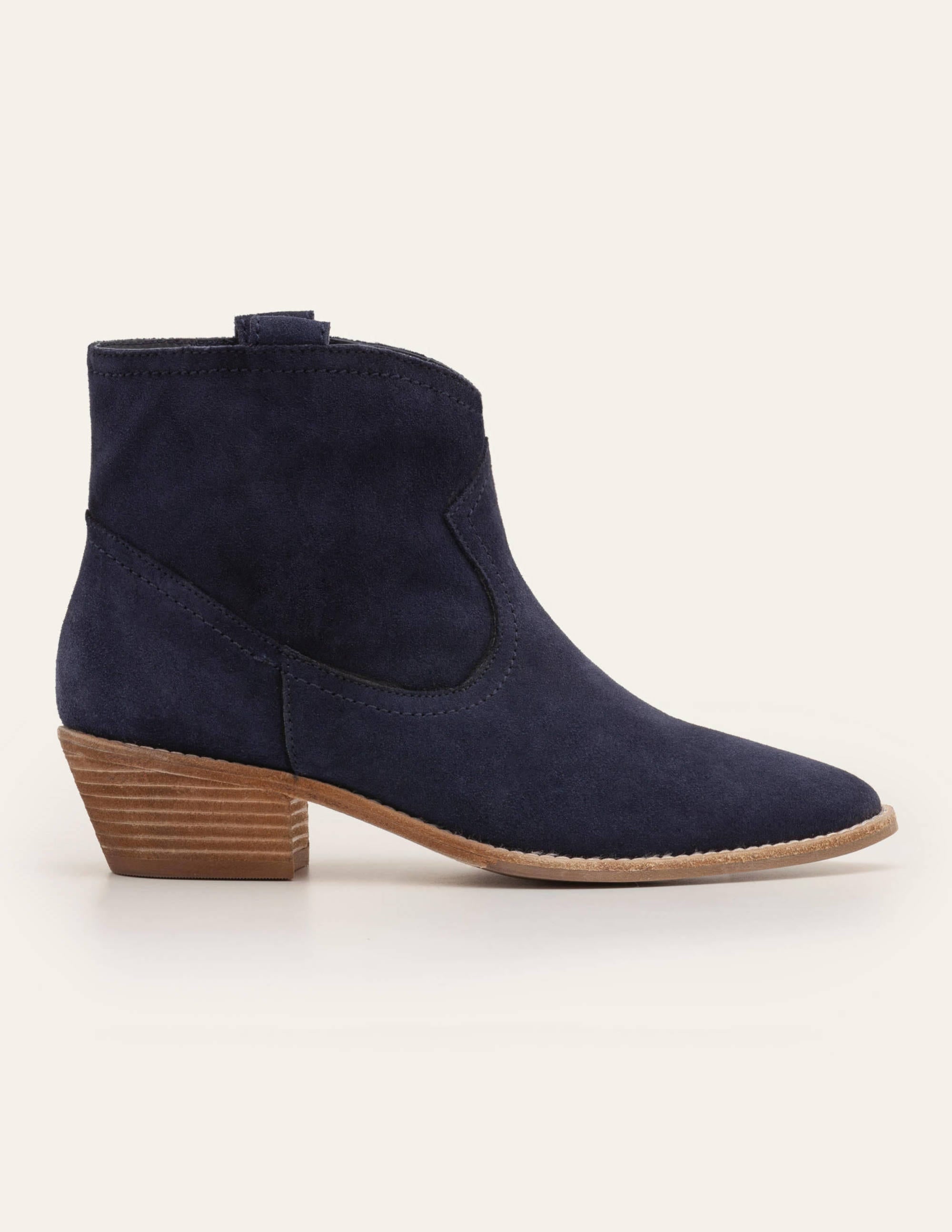 Allendale Women's Navy Ankle Boots - Comfortable & Stylish Casual Booties for Fall & Winter | Perfect for Work, Travel & Everyday Wear