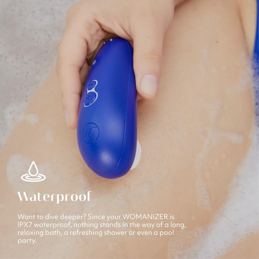 Womanizer Starlet 2 Clitoral Stimulator - 4 Suction Speeds for Women & Couples | Rechargeable Clit Sucker Vibrator | Personal Massager for Enhanced Pleasure | Perfect for Solo Play & Couples Intimacy | Blue Adult Sex Toy