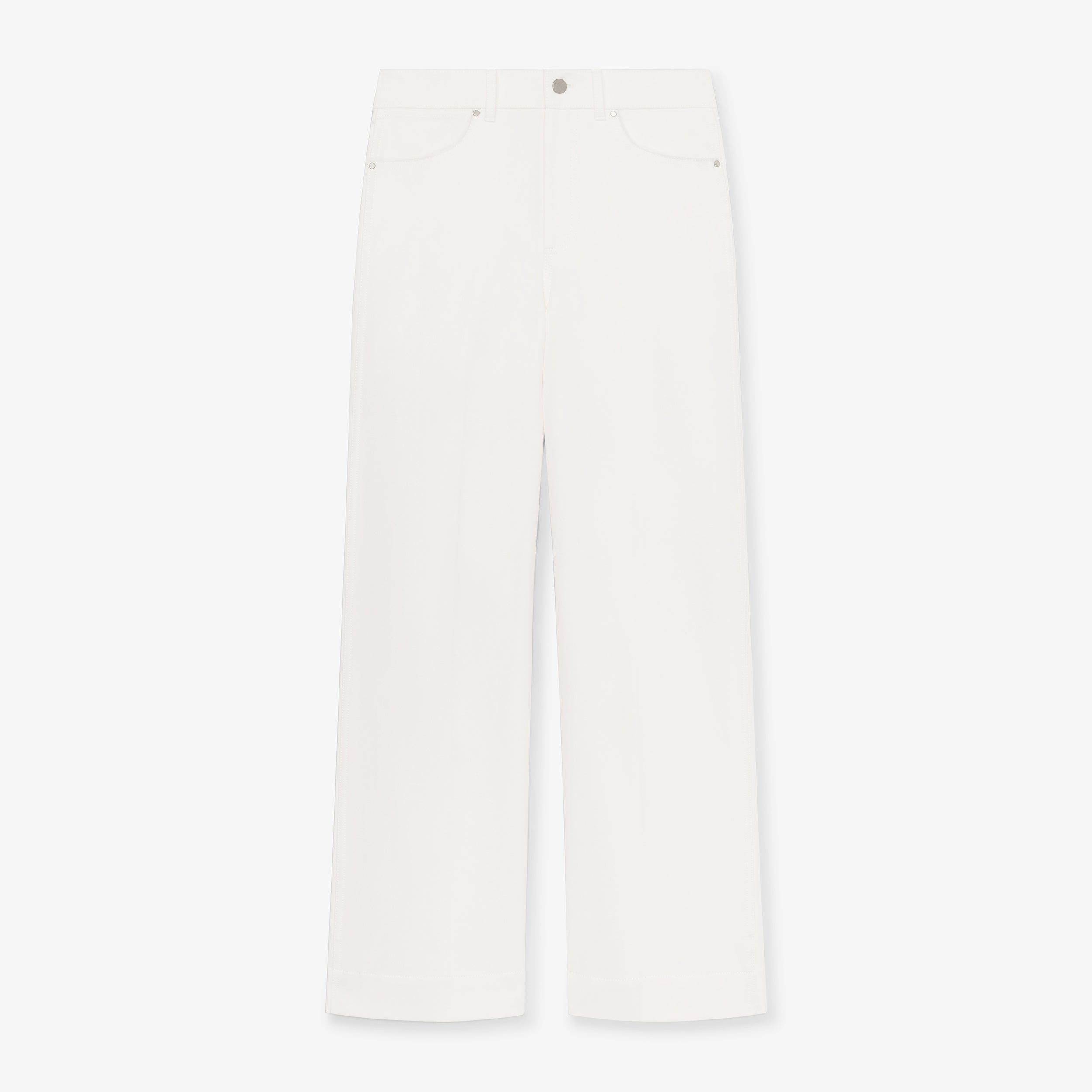 Milo Wide Leg Jeans for Women - Eco-Friendly Stretch Denim Pants in White | Comfortable & Sustainable Fashion for Casual Wear & Office Outfits