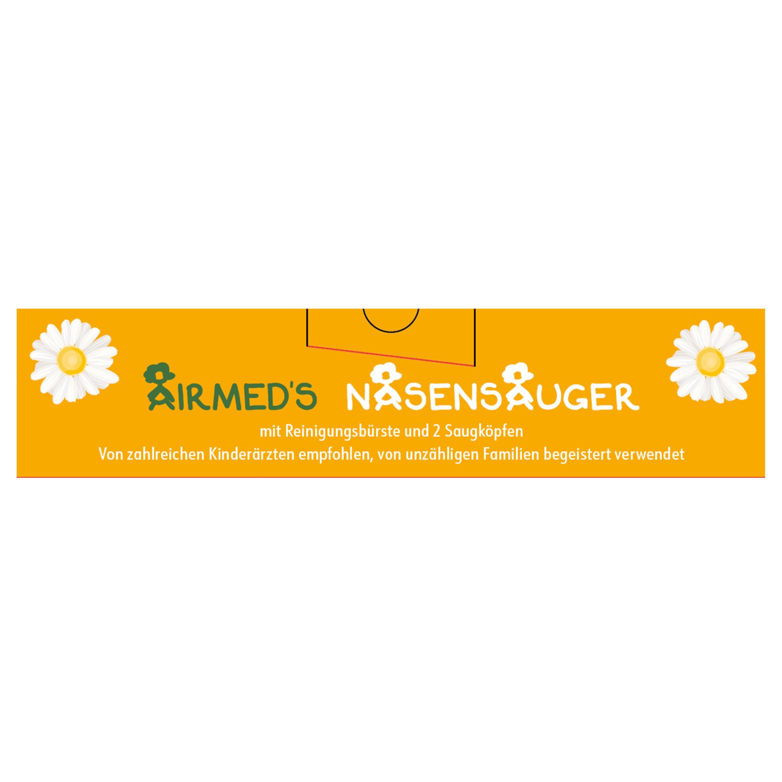 **Airmed's Vac Nasal Aspirator for Babies – Clinically Tested, Safe & Gentle Baby Nose Sucker with 2 Suction Heads & Cleaning Brush | Powerful Vacuum-Like Suction for Newborns & Infants | Perfect for Congestion Relief & Comfortable Breathing**