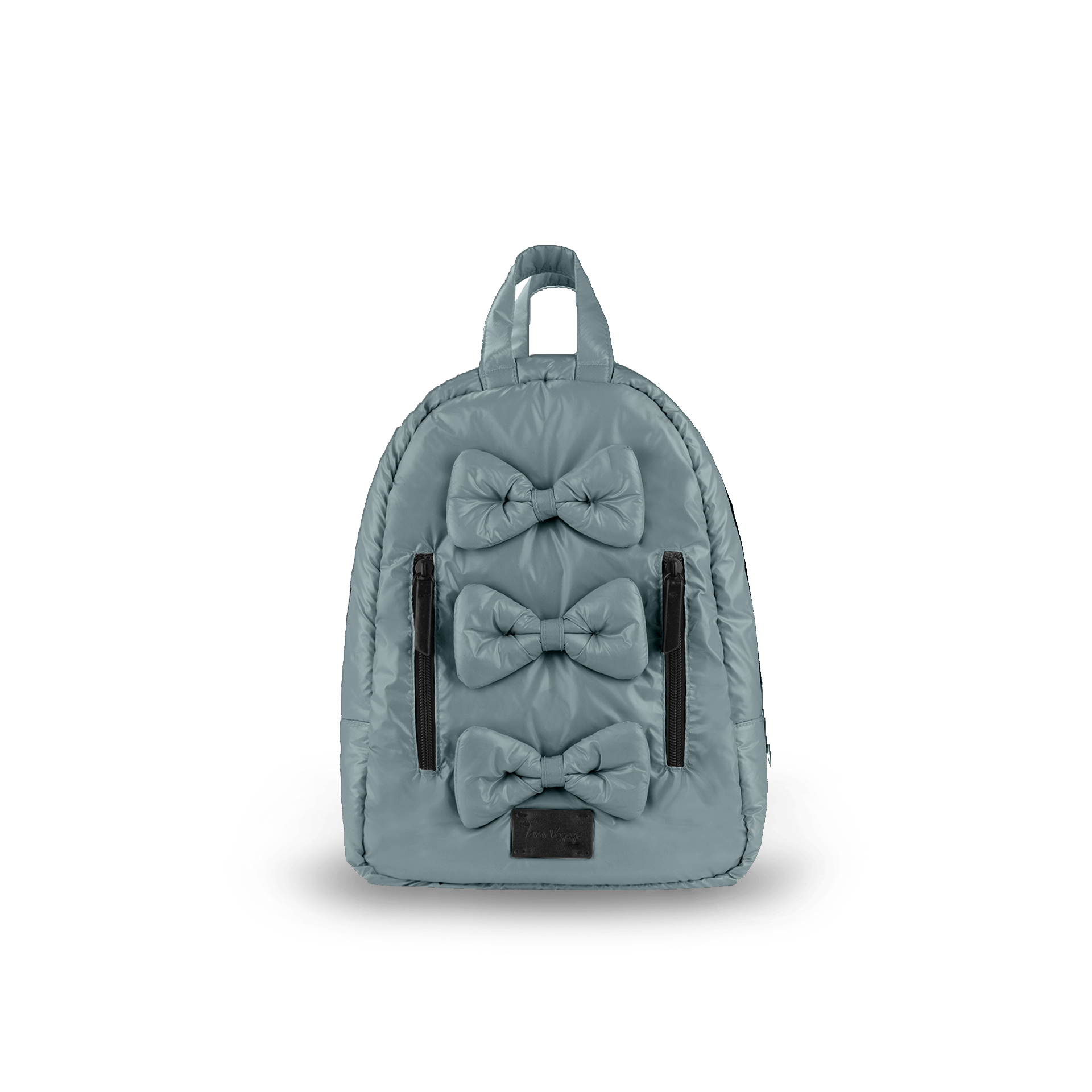 7AM Enfant MINI Bows Backpack for Toddlers - Cute Small Kids Backpack with Adjustable Straps, Lightweight & Durable for Daycare, Preschool, Travel (Pink/Blue)