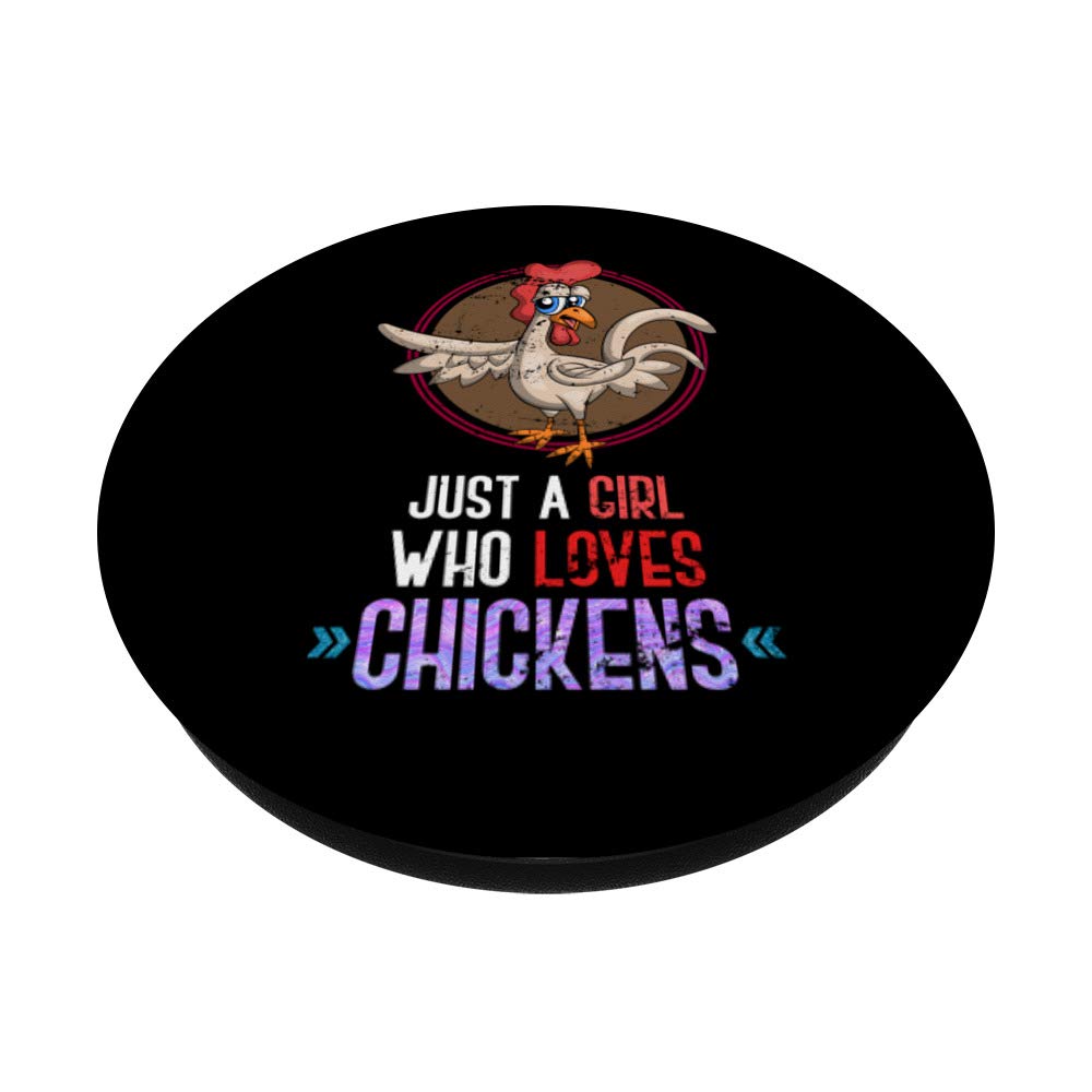Farm Animal Chicken PopSockets PopGrip - Swappable Phone Grip for Women & Girls | Cute Farming Gift for Bird Lovers & Farmers | Perfect for Farm Life, Outdoor Work & Daily Phone Use