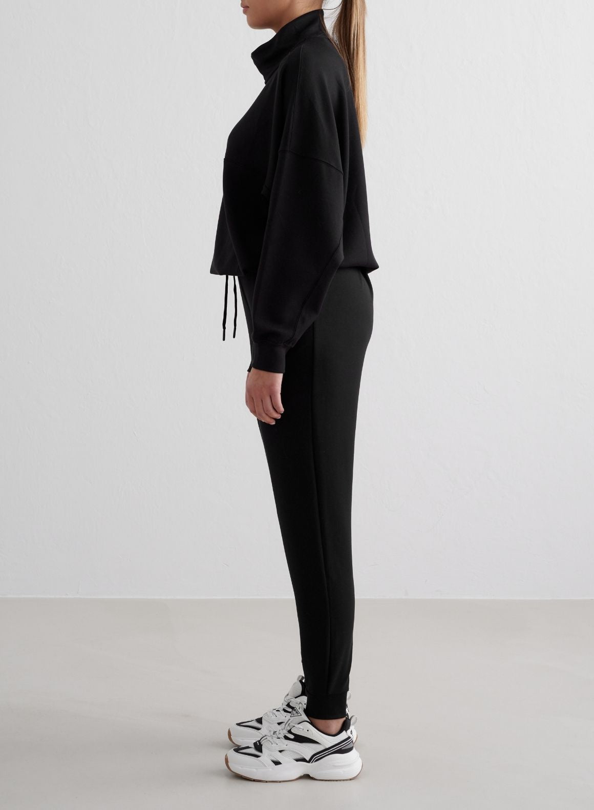 Soft & Breathable Black Modal Pants for Women - Stretchy Lounge Pants for Yoga, Sleep & Relaxation at Home