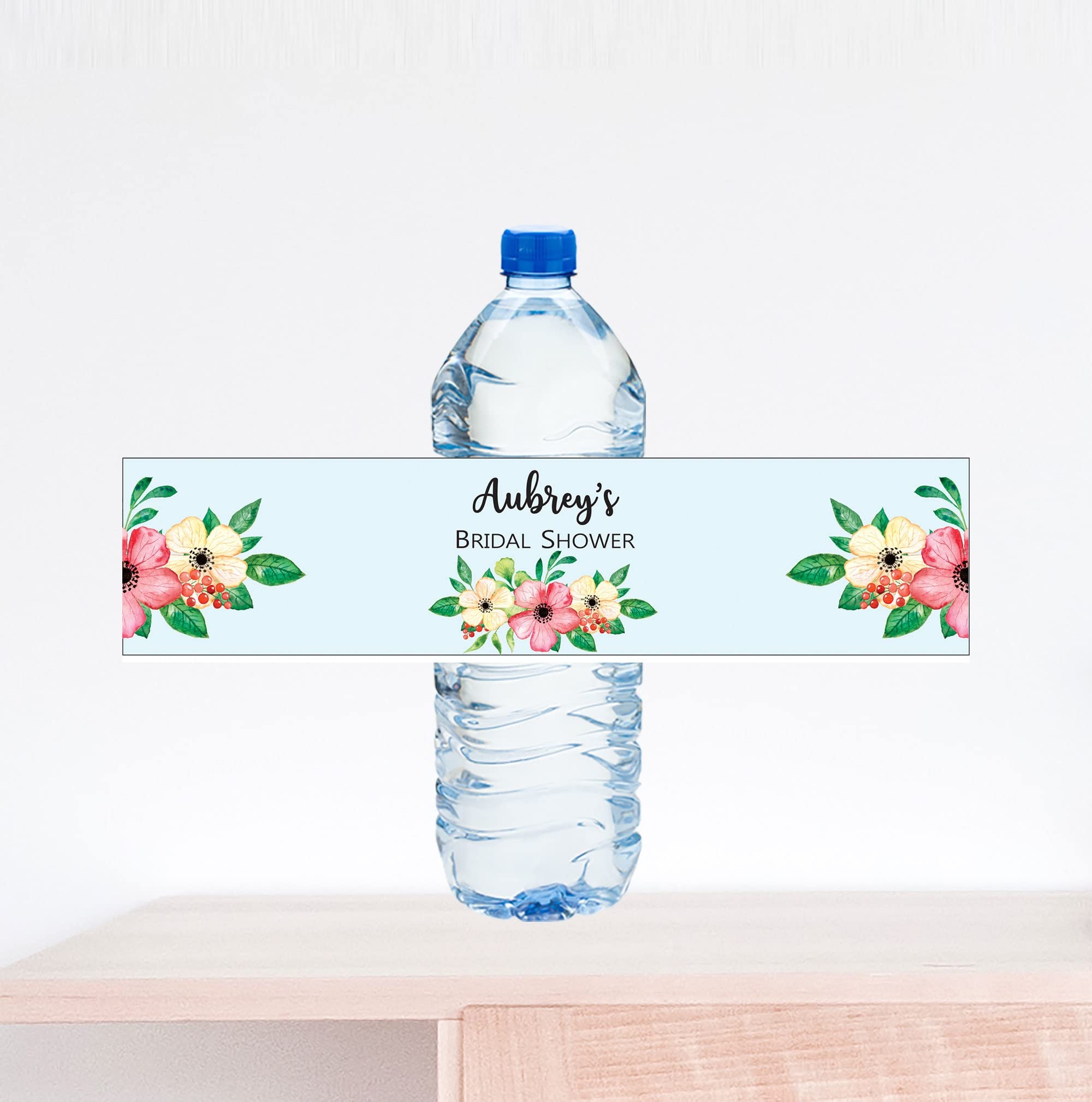 Custom Bridal Shower Water Bottle Labels - Personalized Wedding Party Favors & Decorations - Perfect for Bachelorette Parties, Bridal Showers & Wedding Receptions