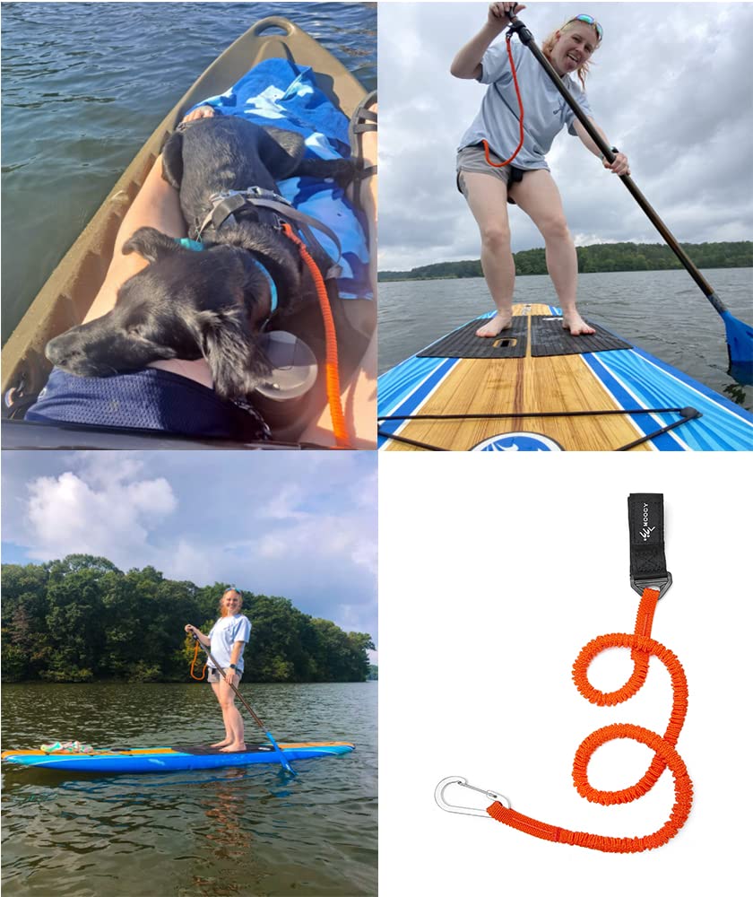 **Stretchable Coiled Kayak Paddle Leash & Rod Lanyard - Durable Kayak Fishing Accessories for Paddles & Gear - Perfect for Kayaking, Fishing & Water Sports**