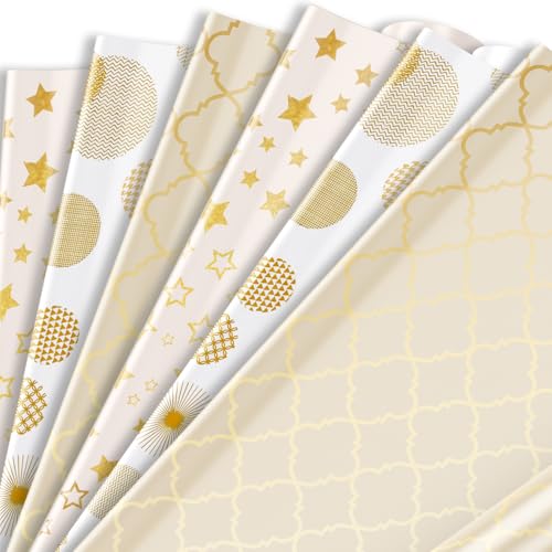 Golden Gift Wrap Paper