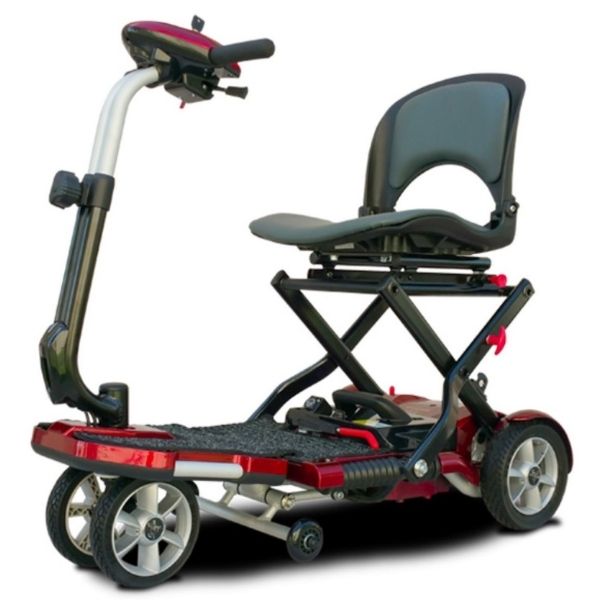 EV Rider Transport Plus Folding Mobility Scooter - Lightweight Electric Scooter for Adults & Seniors - Compact Travel Scooter for Shopping, Airports & Outdoor Adventures