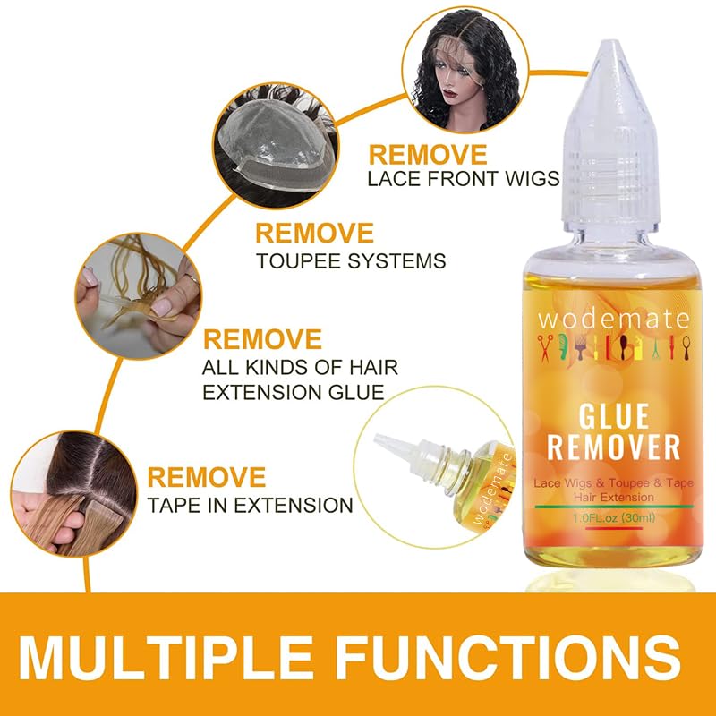 Fast-Acting Wig Glue Remover Spray - 30ml Adhesive Solvent for Tape-In Hair Extensions, Lace Wigs & Toupees | Removes Hair Glue, Bonding Residue & Double-Sided Extension Tape | Perfect for Salon Use, Home Hair Care & Wig Maintenance