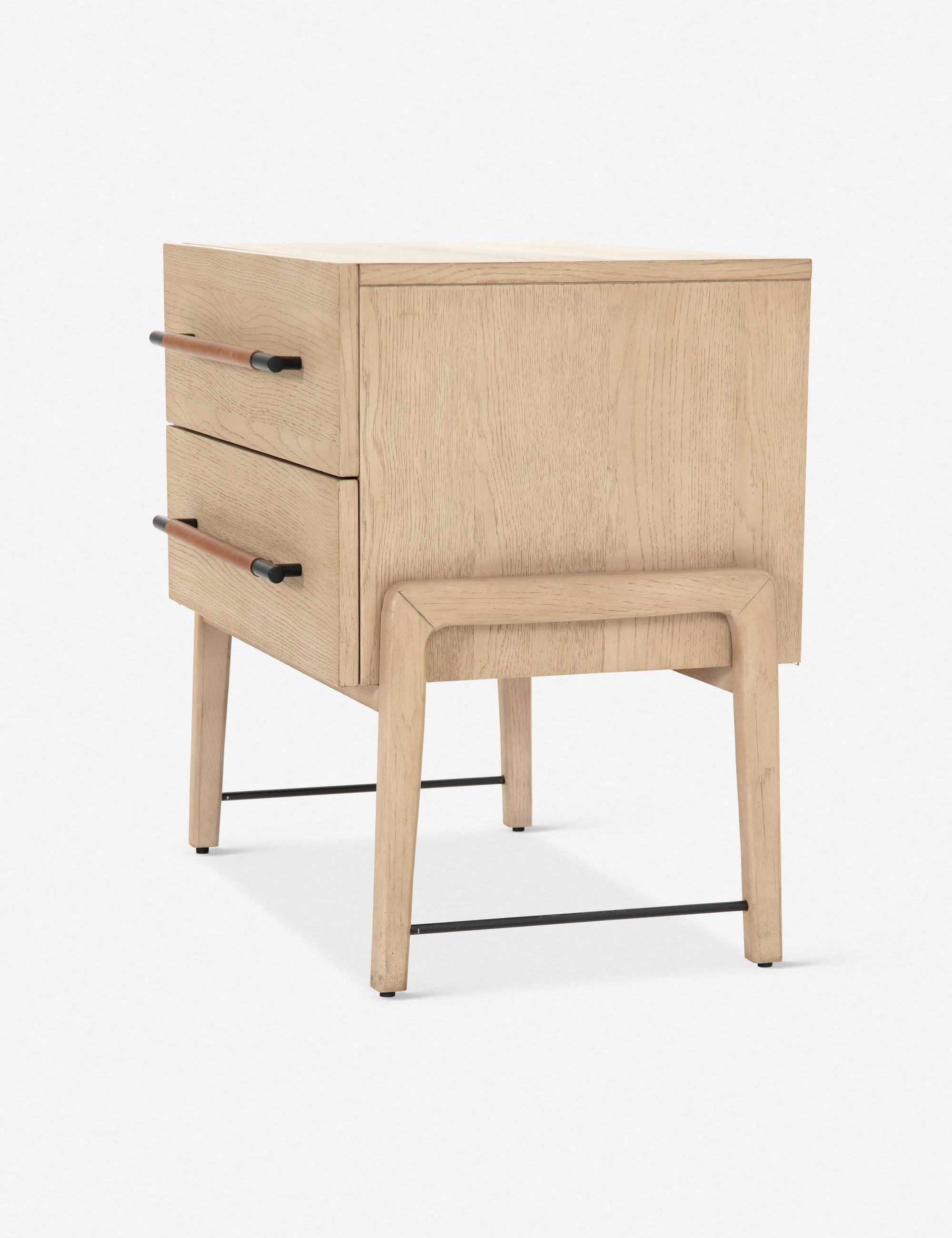 Modern Wooden Nightstand with Drawer - Stylish Bedside Table for Bedroom, Living Room, or Office - Perfect for Storage and Decor