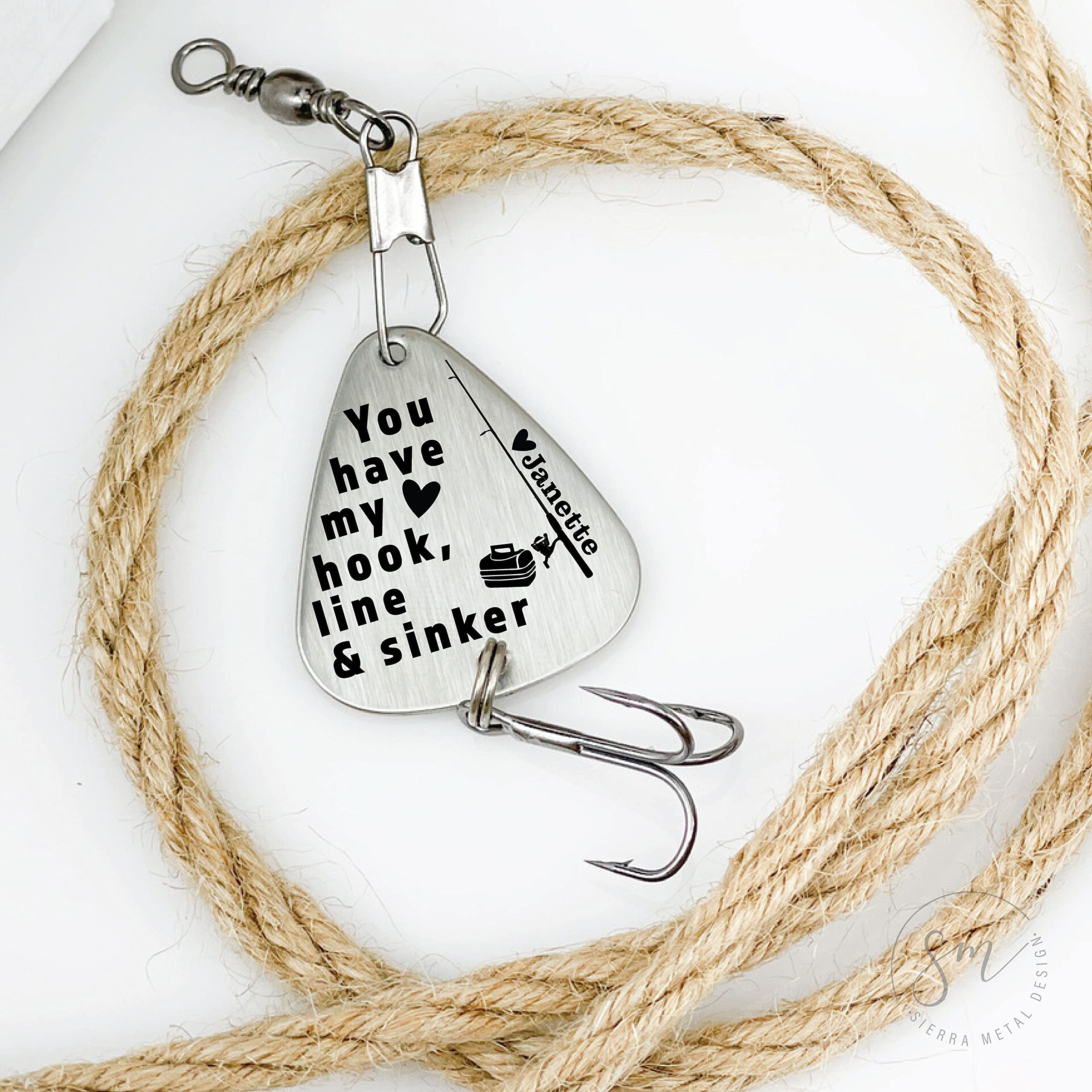Kingman Custom Fishing Lure - Personalized Valentine's Day Gift for Men | Unique Fishing Bait for Him | Hook, Line & Sinker Present | Perfect for Bass Fishing, Trout Angling & Outdoor Adventures