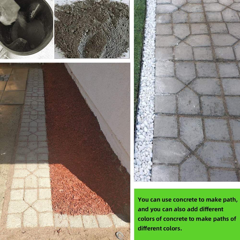 Reusable Concrete Walk Maker Molds for DIY Paving - Cross Square Design for Lawn, Patio, Yard Walkway & Garden Path | Perfect for Outdoor Landscaping Projects