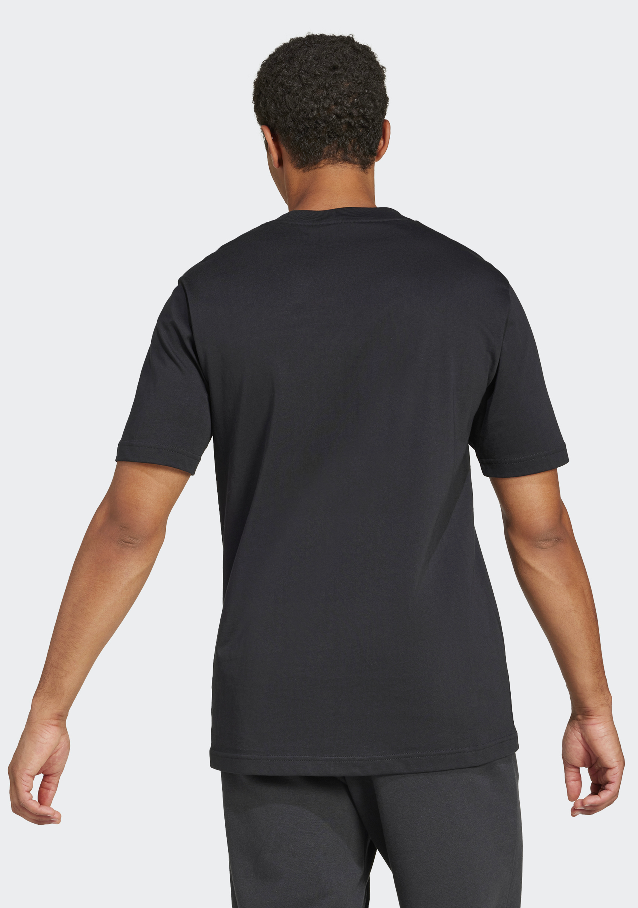 Adidas Men's Essentials Big Logo T-Shirt - Casual Cotton Crewneck Tee for Gym, Streetwear & Everyday Comfort