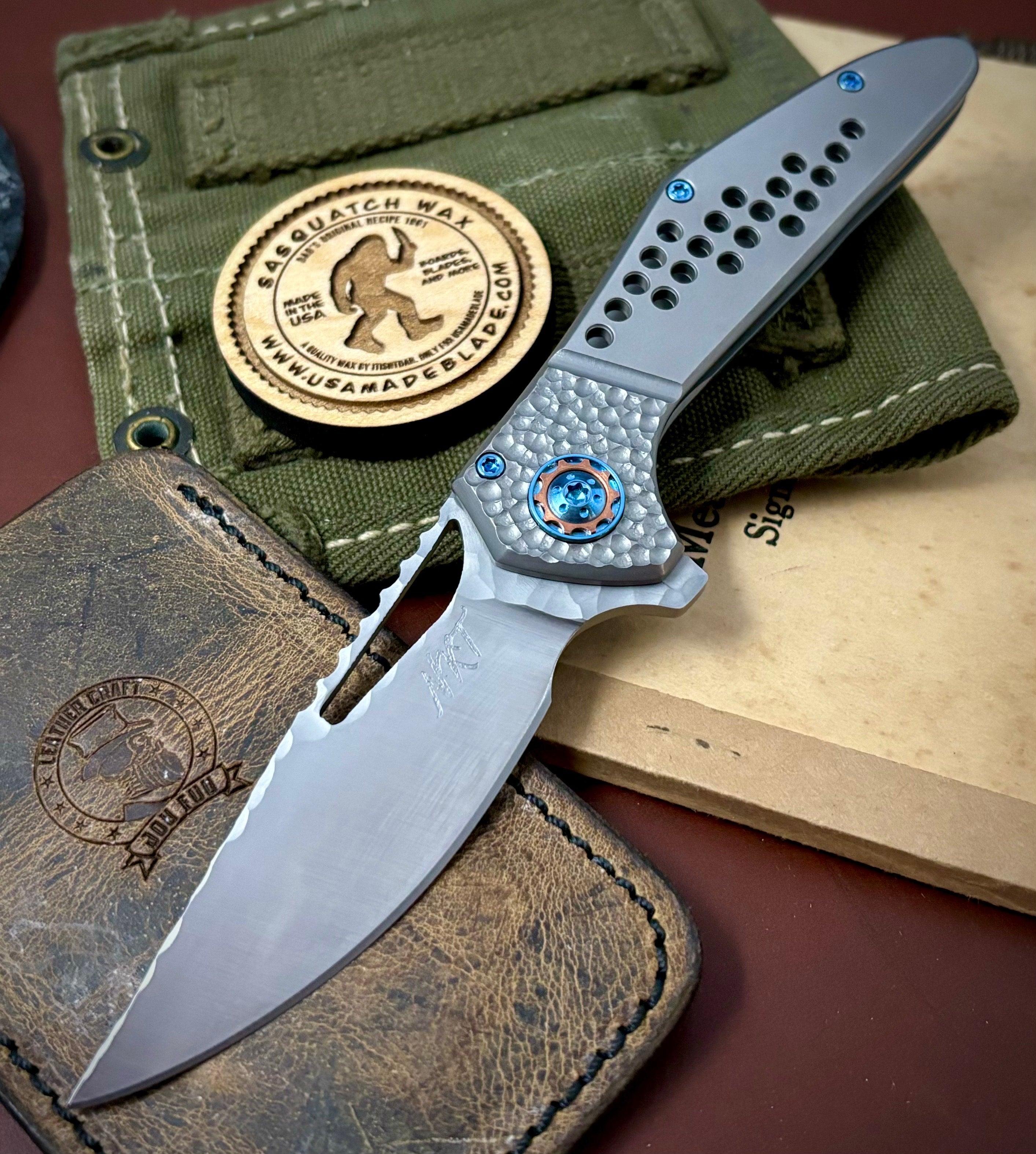 NK&T Custom Hydra Framelock Pocket Knife - 5/32